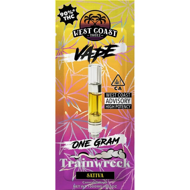West Coast Treez — Trainwreck - 1g Cartridge