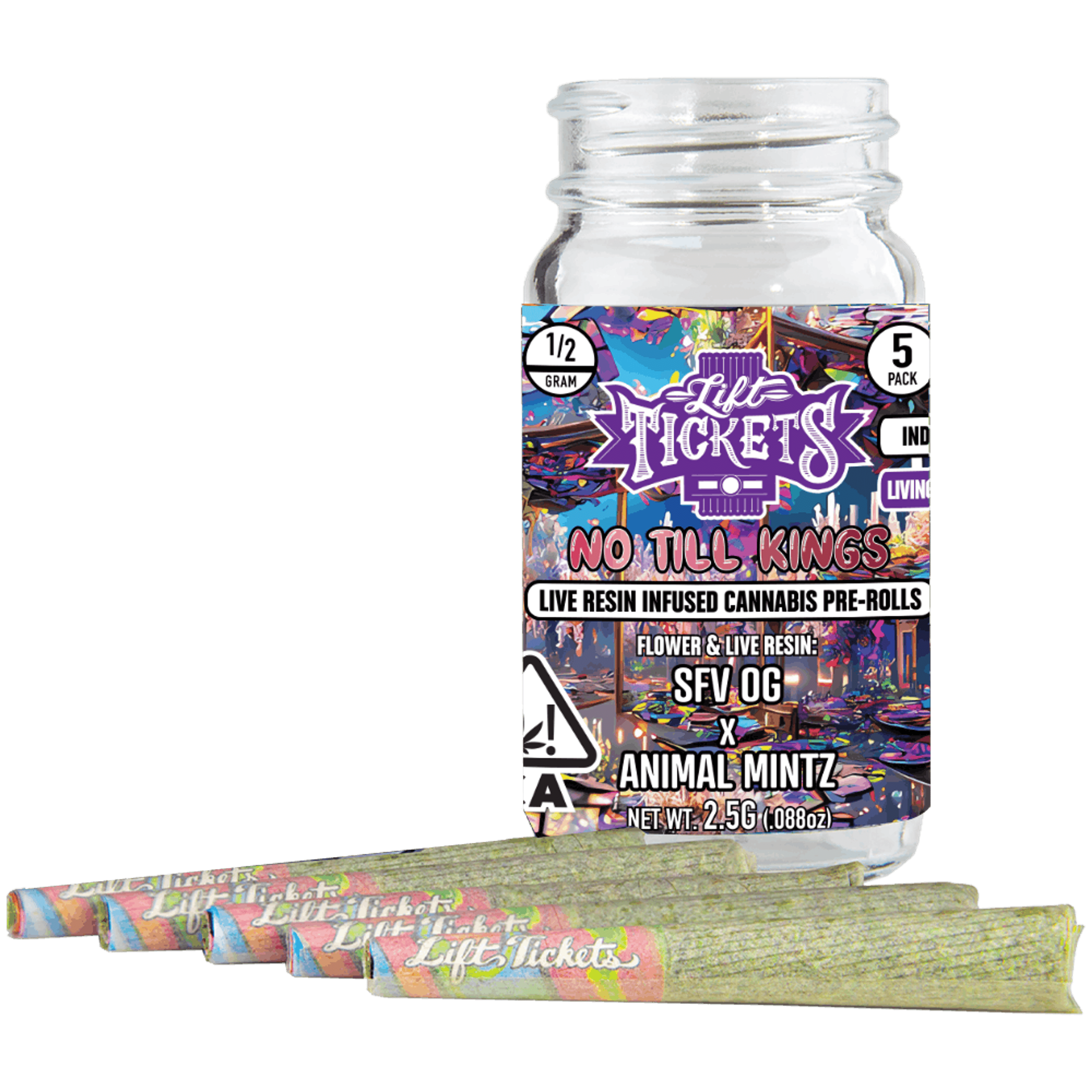 Lemon Zest - Infused Pre-Roll 5-Pack - Lift Tickets - Lemon Zest - Infused Pre-Roll 5-Pack - $35 - Infused Pre-Rolls