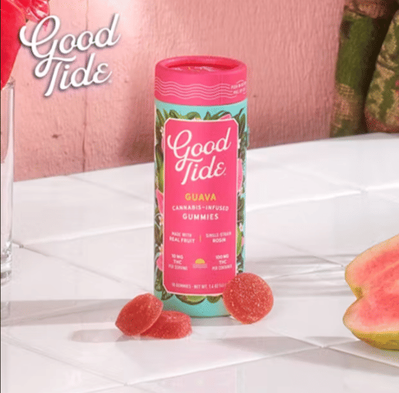 Good Tide - Guava - Hash Rosin Gummies - 100mg - Good Tide -  - $16.99 - Edibles