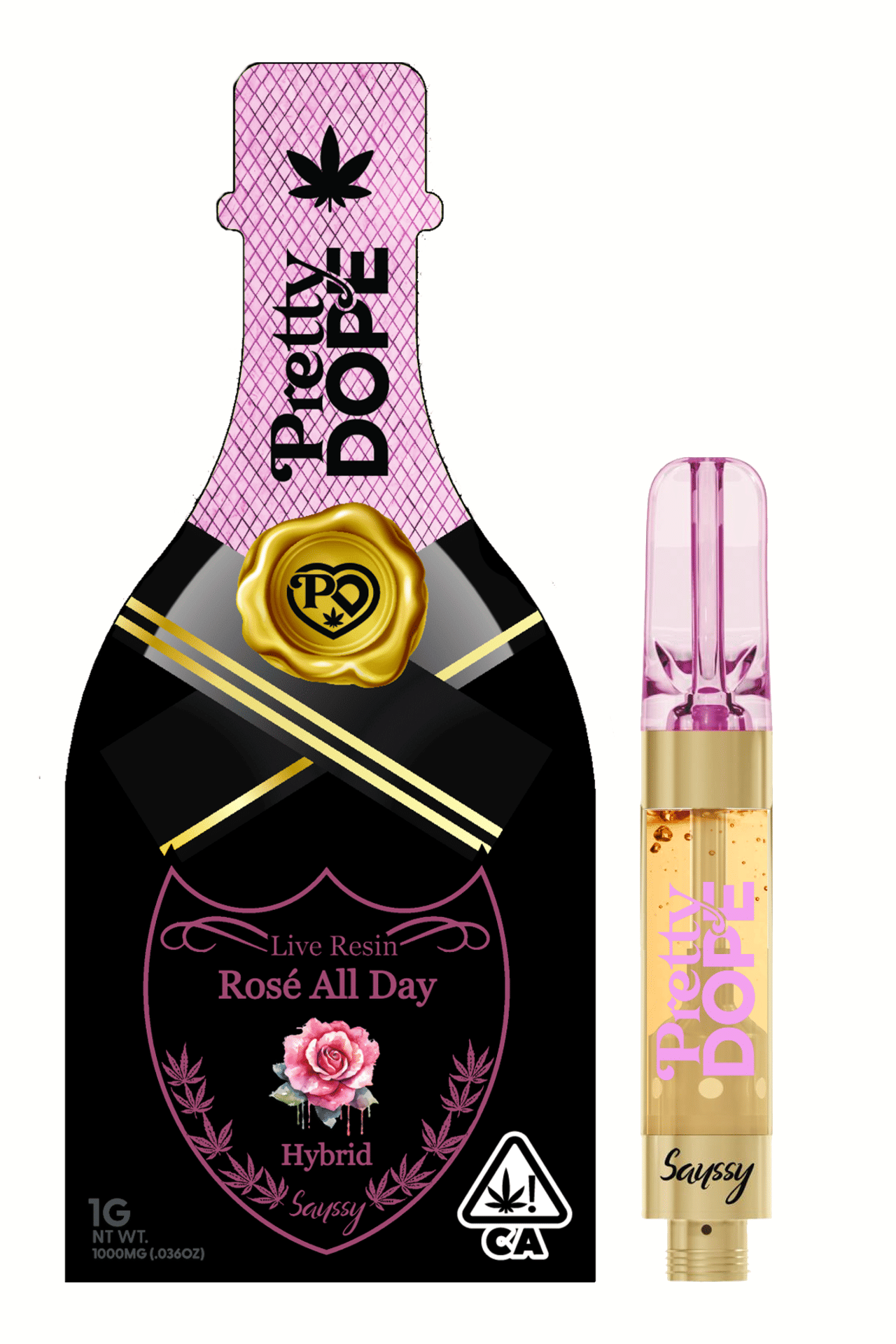 Rose All Day 1G LIVE RESIN - PRETTY DOPE -  - $19.99 - Vapes