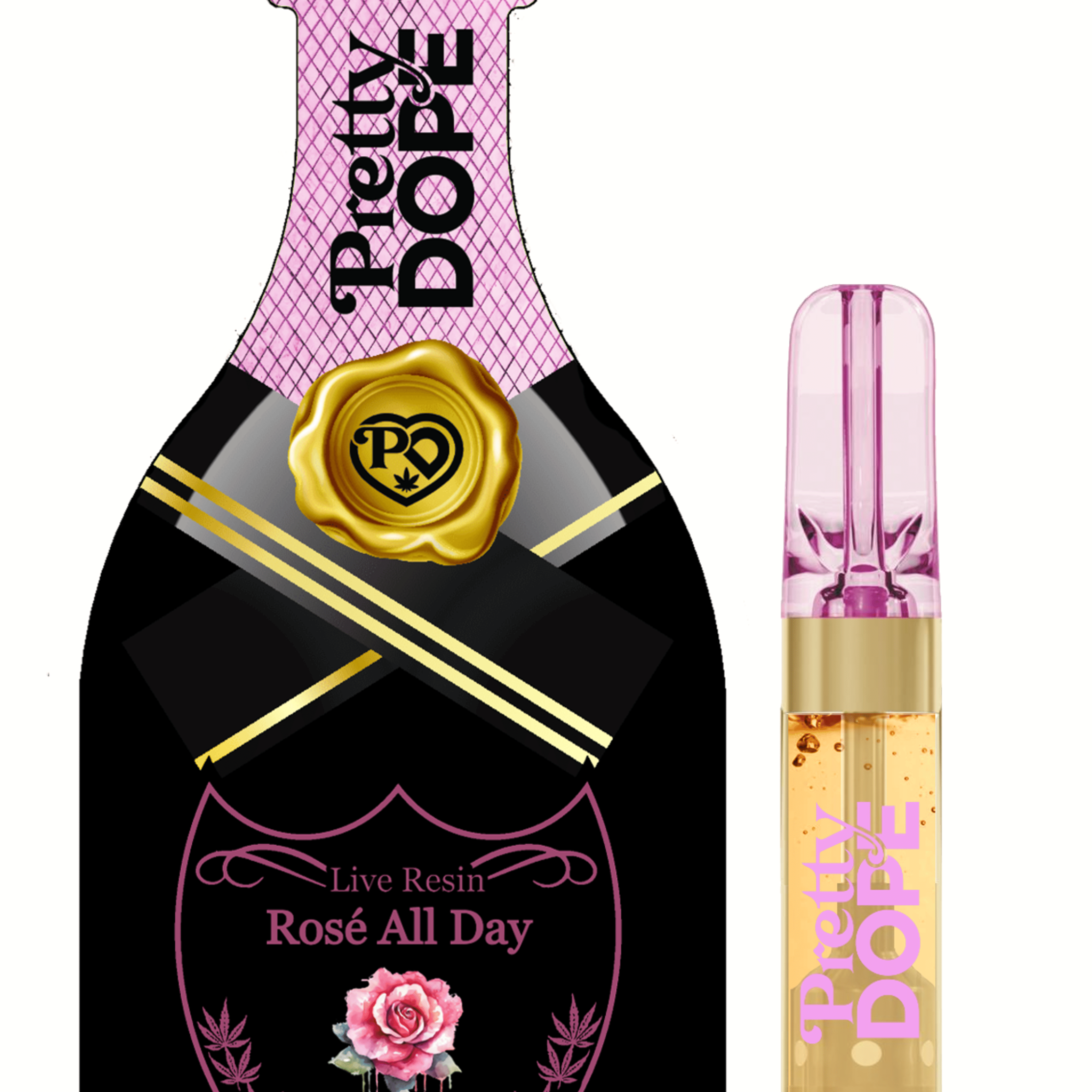 Rose All Day 1G LIVE RESIN - PRETTY DOPE - - $19.99 - Vapes