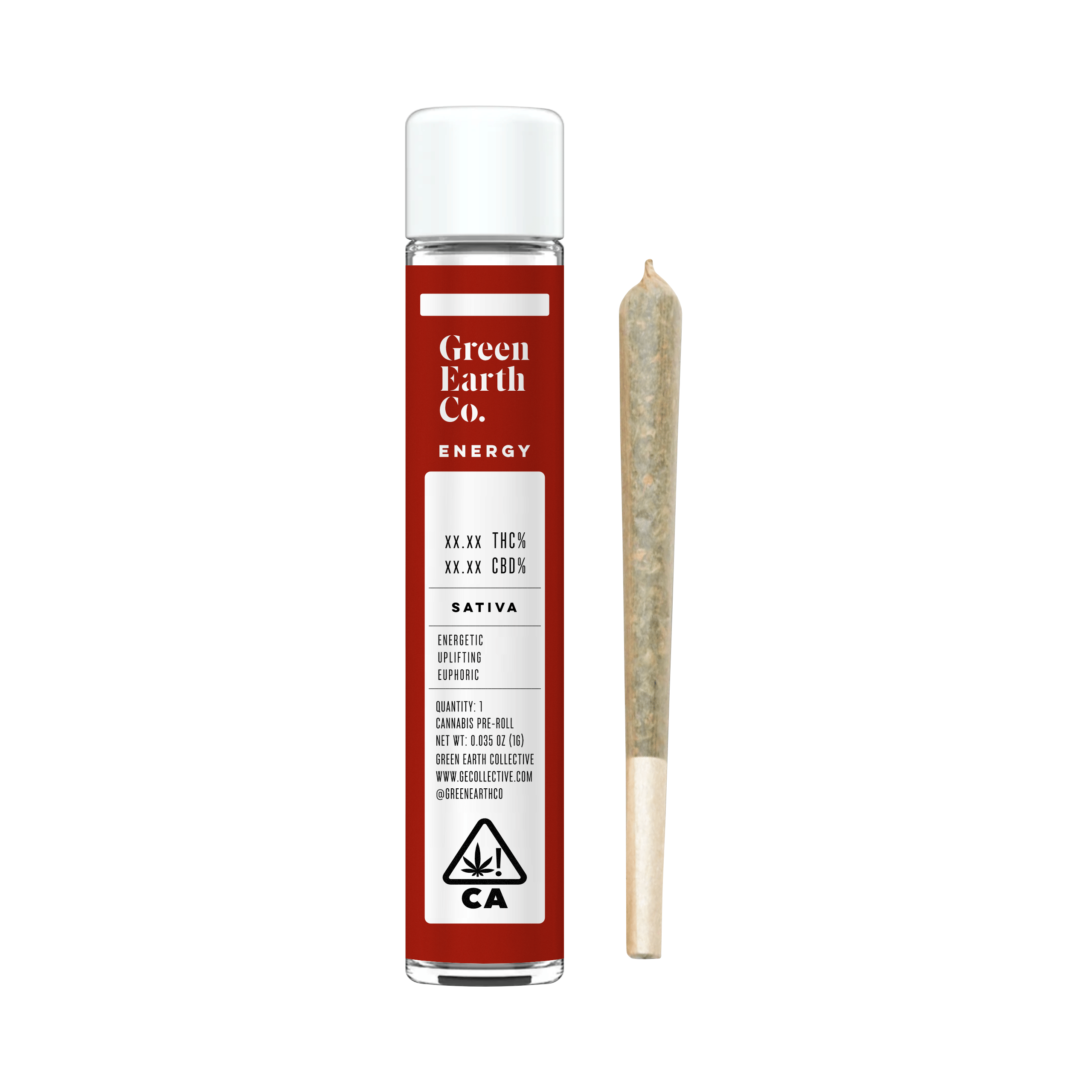 Earth Tube | Blue Dream - 1g Pre-roll - Green Earth Co. -  - $6 - Pre-Rolls