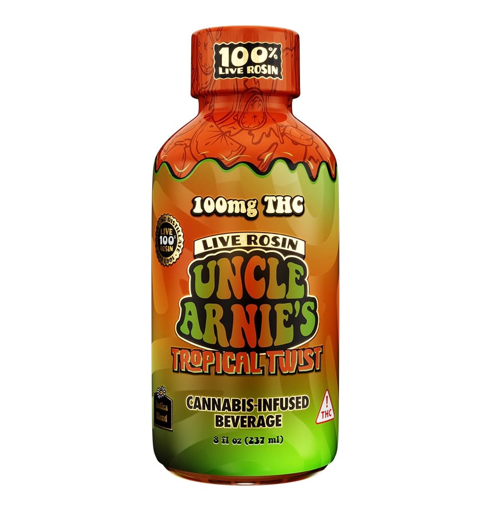 100% Live Resin Tropical Twist 100mg - Uncle Arnie's -  - $14.05 - Edibles