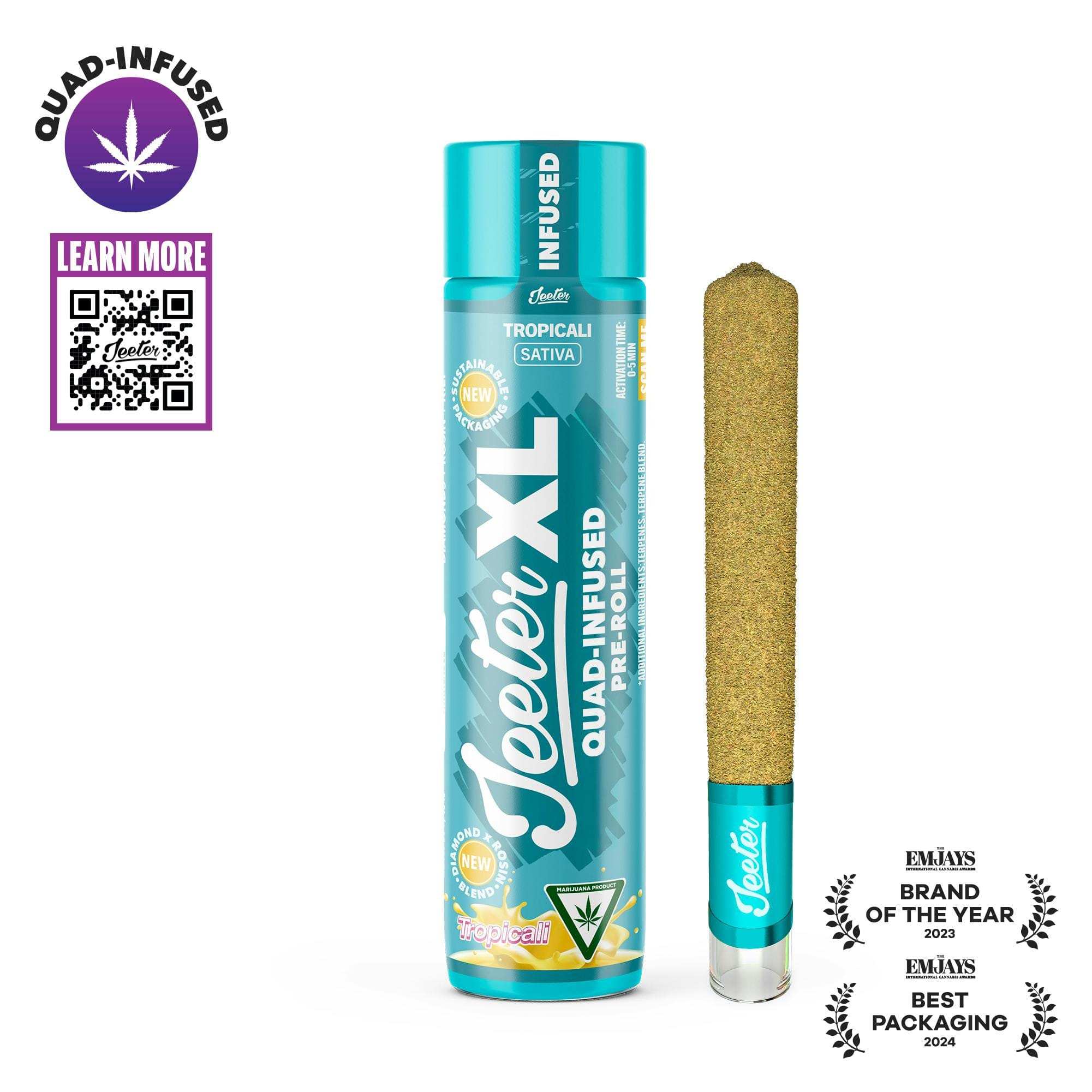 Tropicali | Quad-Infused Jeeter XL - 2G - Jeeter -  - $32 - Infused Pre-Rolls