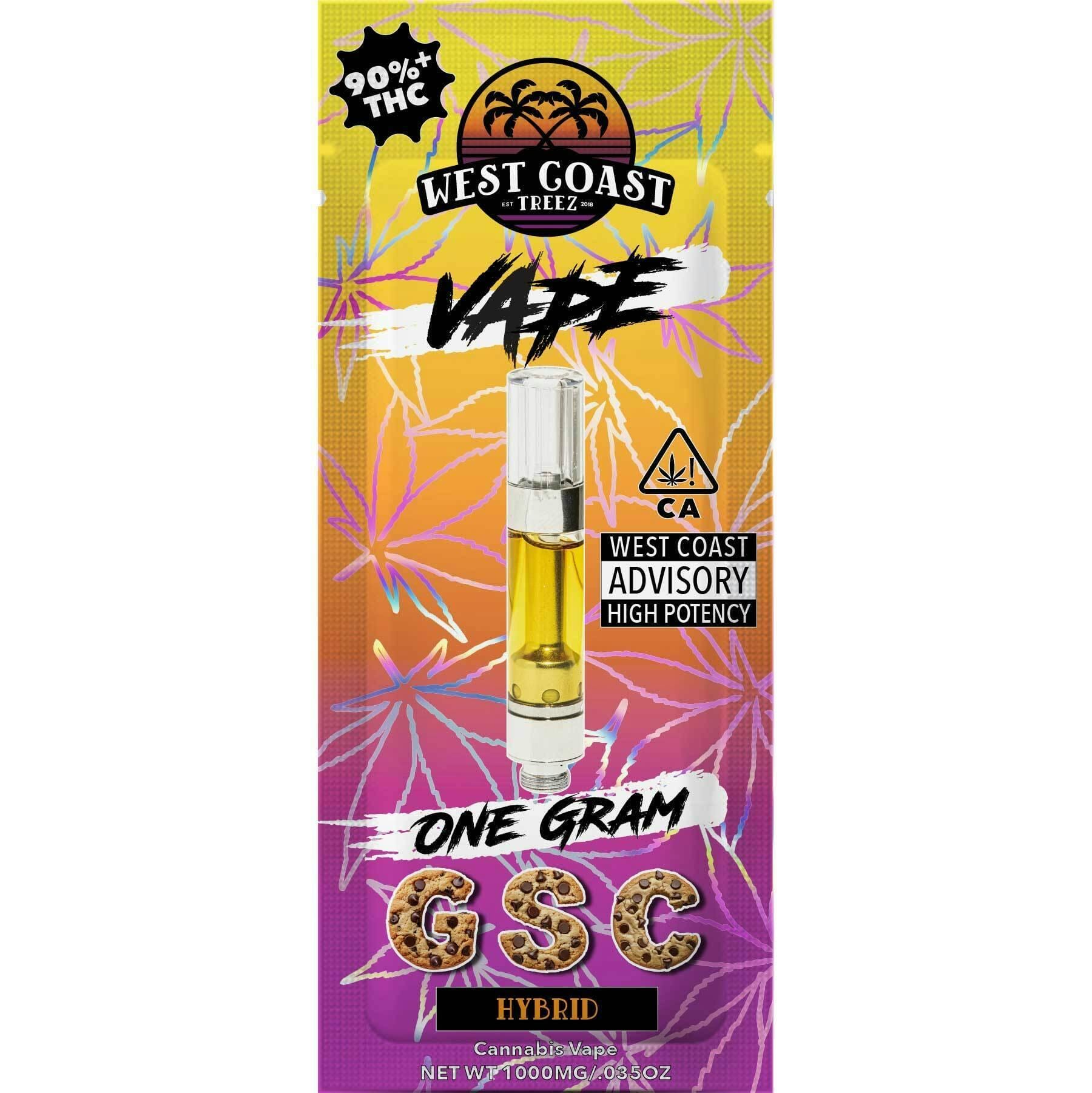 West Coast Treez — GSC - 1g Cartridge