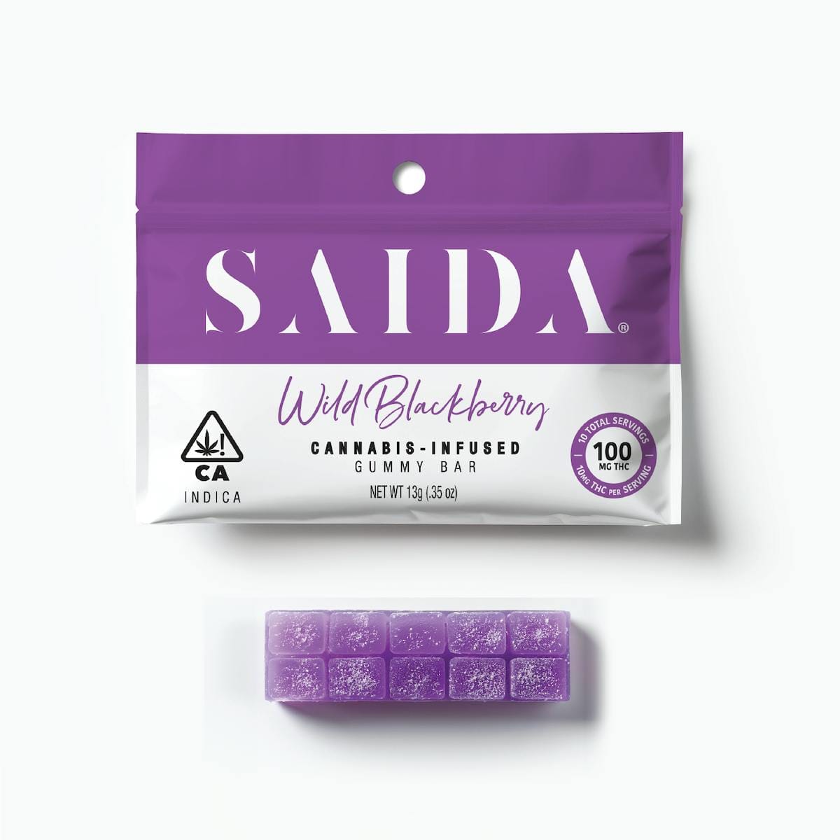 SAIDA - Wild Blackberry (I) - 100mg Gummies - SAIDA - Pouch - $7 - Edibles