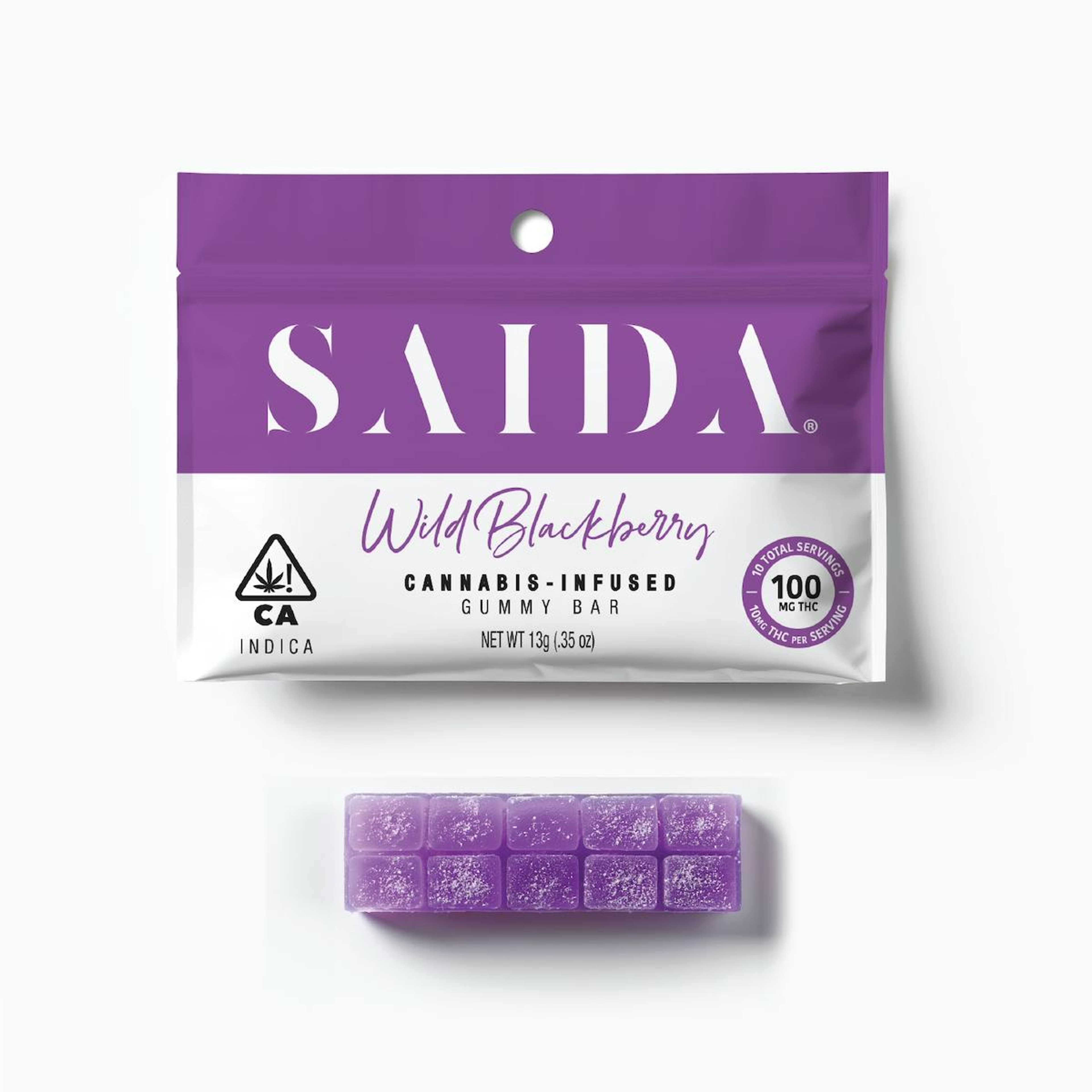 SAIDA - Wild Blackberry (I) - 100mg Gummies - SAIDA - Pouch - $7 - Edibles