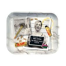 RAW x Jada Stevens Large Rolling Tray - Raw - RAW Large Rolling Tray - $10.15 - Papers / Rolling Trays / Accessories