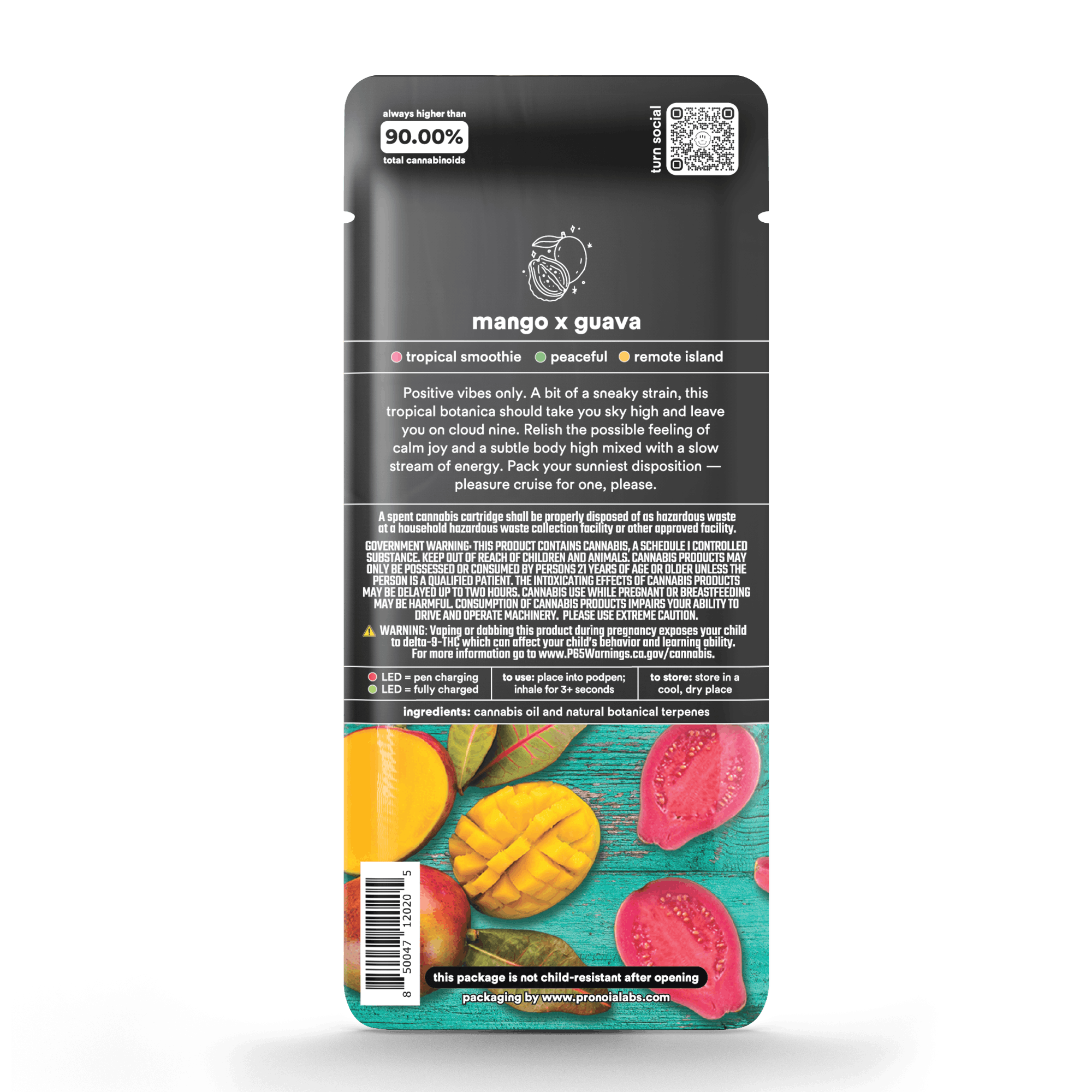 Turn Down Botanica Blends POD | 1g - Mango x Guava OG - Indica - Turn -  - $26 - Vape Carts