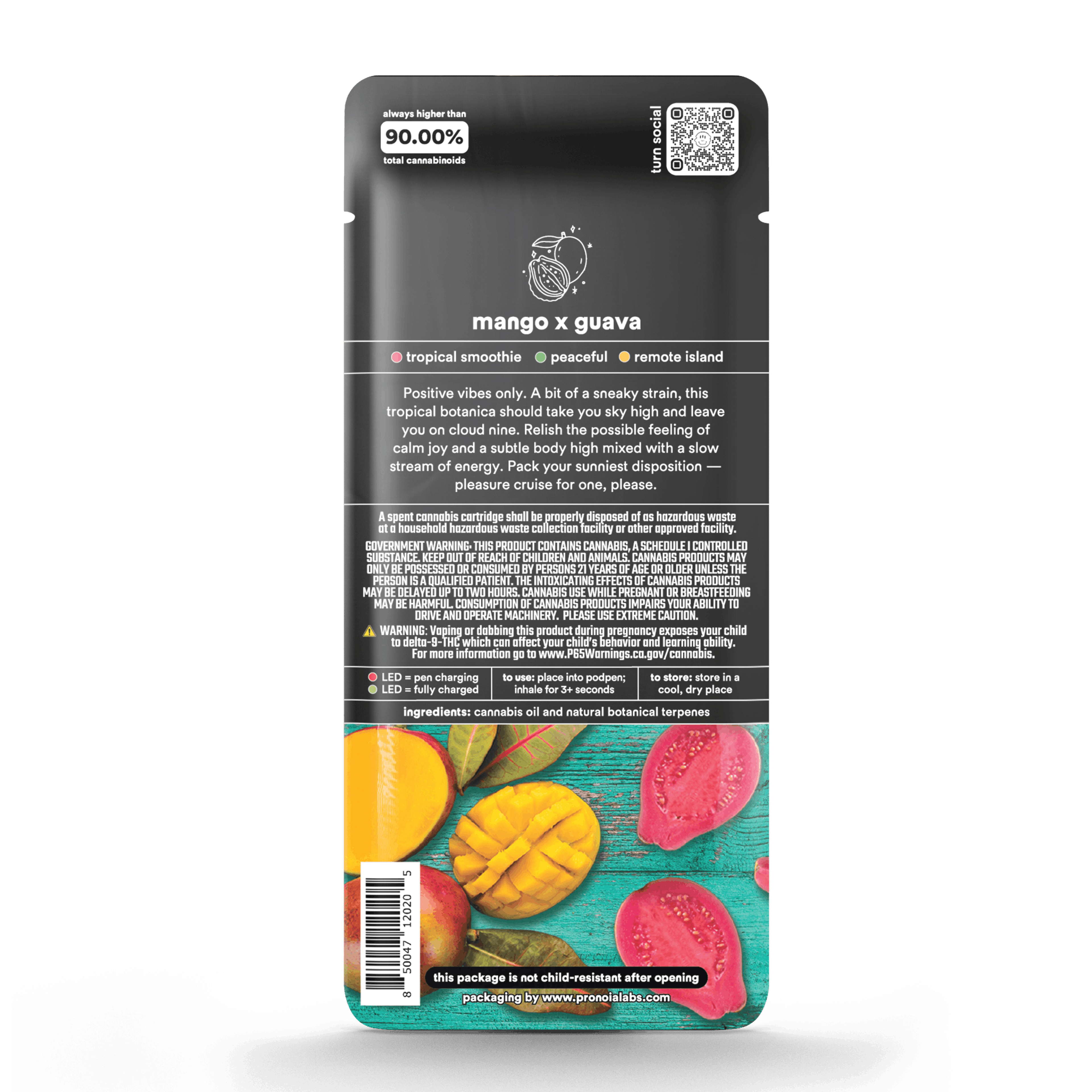 Turn Down Botanica Blends POD | 1g - Mango x Guava OG - Indica - Turn - - $26 - Vape Carts