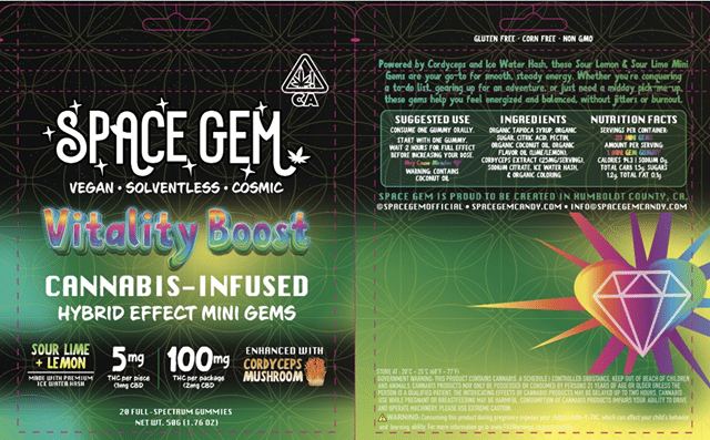 Mini Gems 20pk - Cordycep Mushrooms + 100mg THC