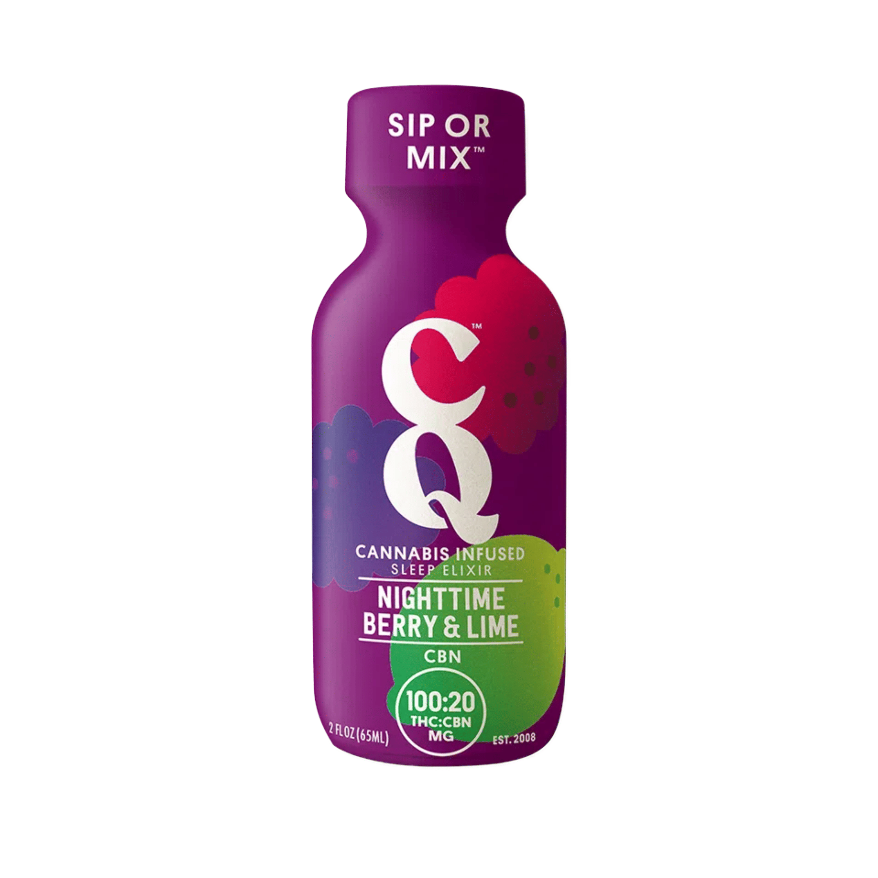 CQ Shot | Nighttime Berry Lime w/ CBN - 100mg (2oz) - CQ Drinks -  - $12 - Beverages/Drinks