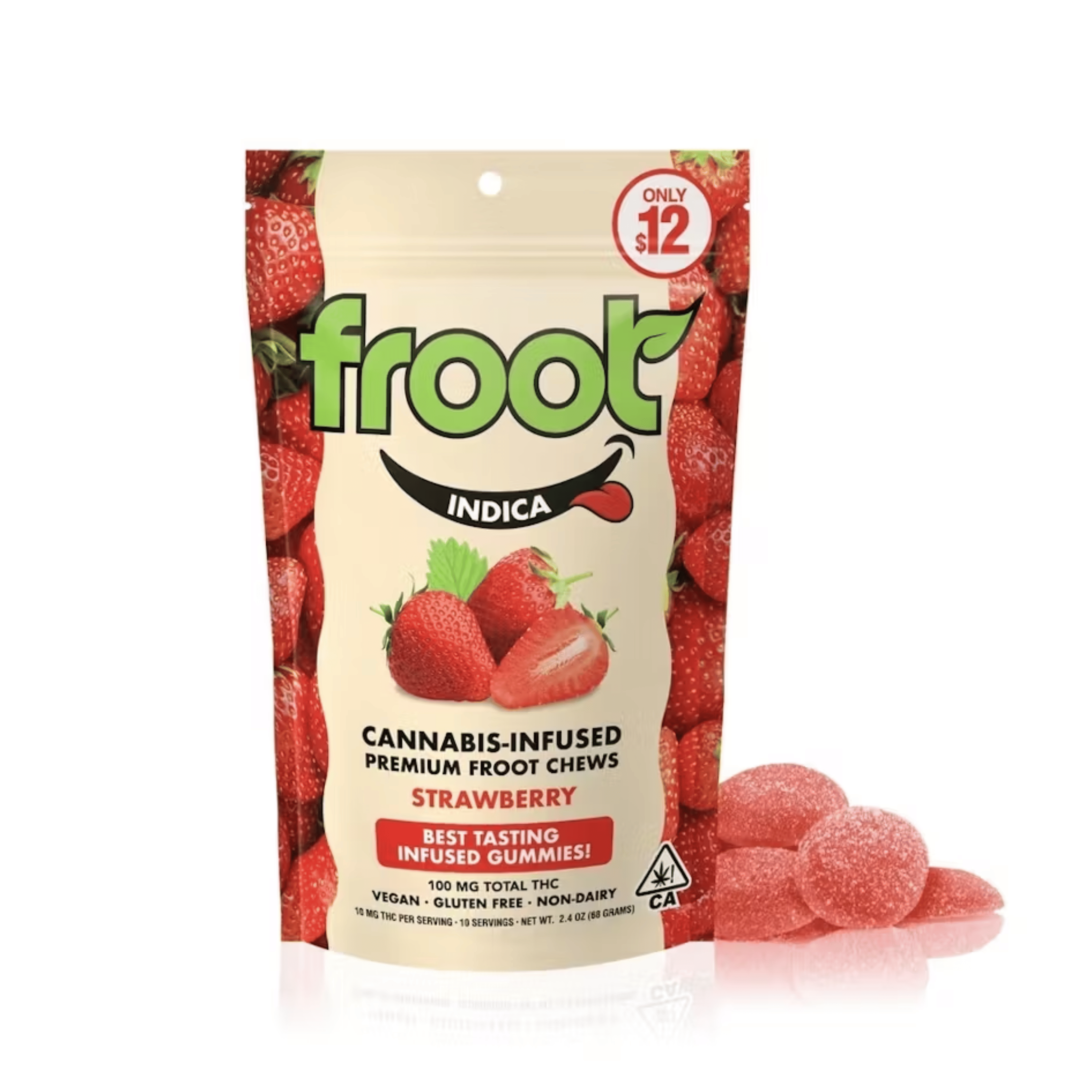 Strawberry Gummies - 100mg - Froot - - $12 - Edibles