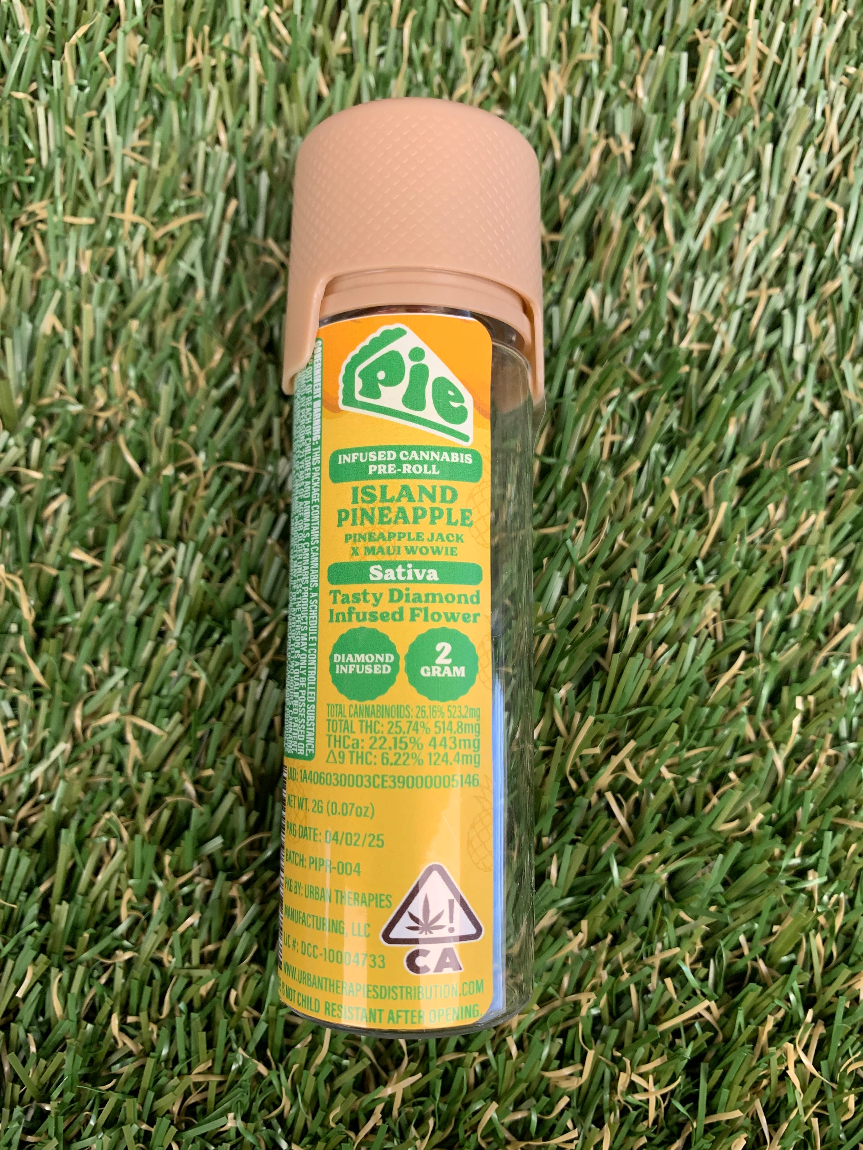 ISLAND PINEAPPLE 1G 2PK INFUSED - PIE -  - $8.60 - Pre-Roll Infused