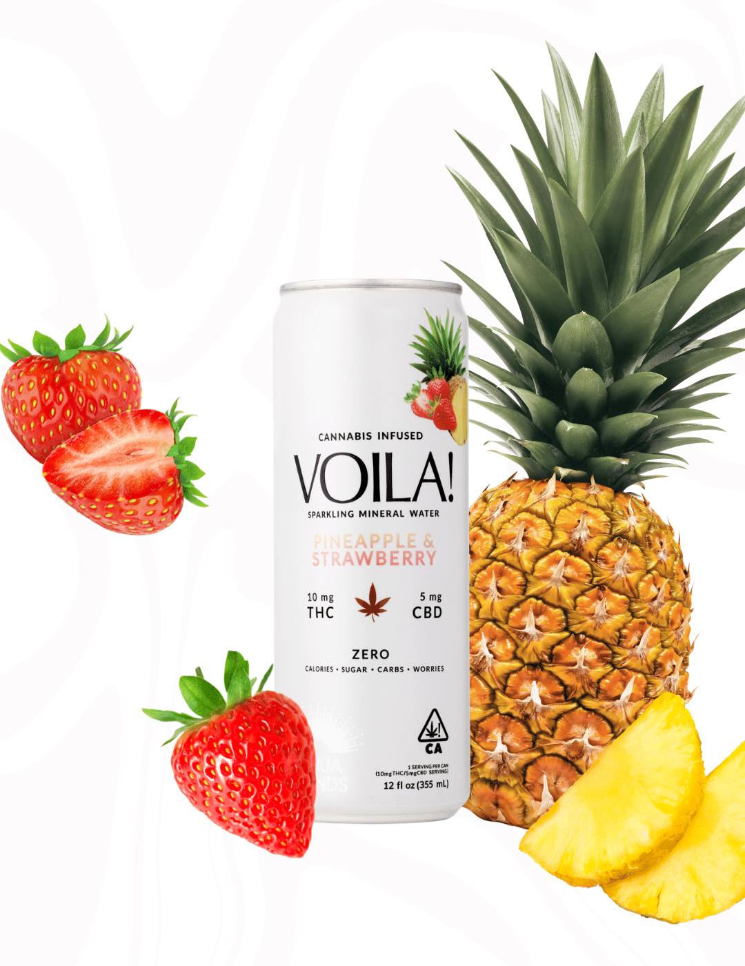 VOILA — Pineapple Strawberry Sparkling Mineral Water