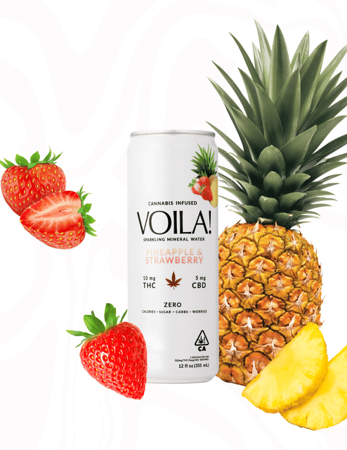VOILA — Pineapple Strawberry Sparkling Mineral Water