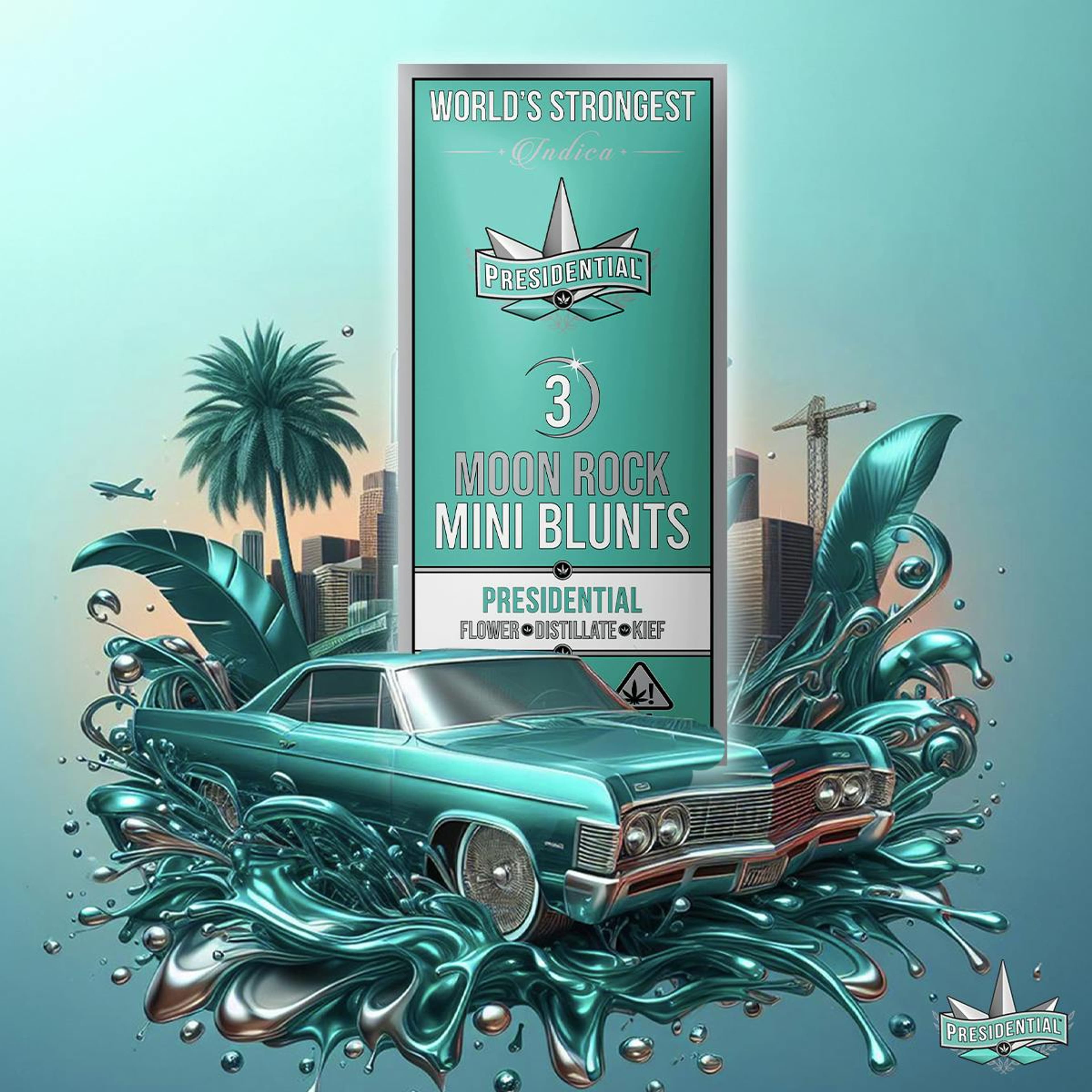Classic Mini Blunts 2.1g Infused Moonrock - Presidential - - $23.76 - Pre-Rolls