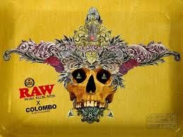 RAW x Colombo Large Rolling Tray - Raw - RAW Large Rolling Tray - $10.15 - Papers / Rolling Trays / Accessories