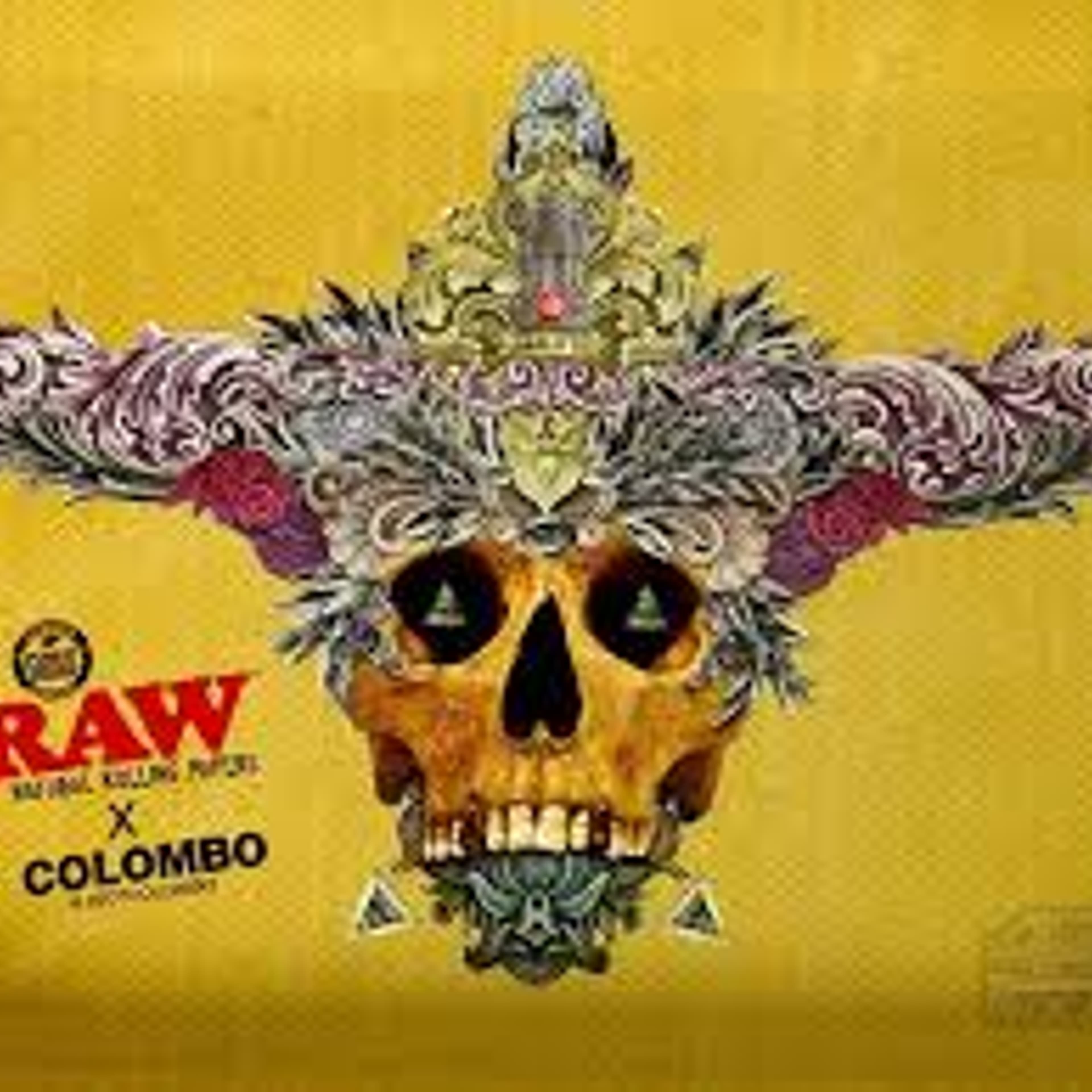 RAW x Colombo Large Rolling Tray - Raw - RAW Large Rolling Tray - $10.15 - Papers / Rolling Trays / Accessories