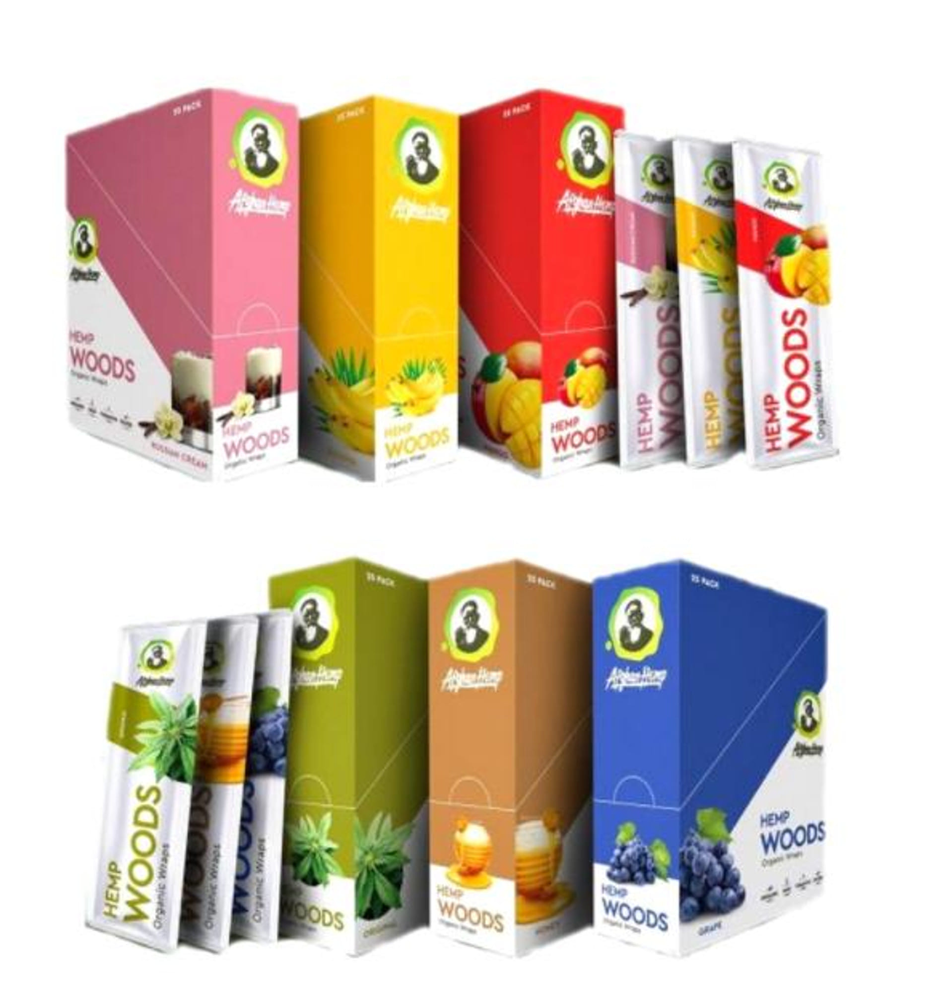 HEMP WOODS - 2-Pack Flavored Blunt Wraps (7 Flavor Choices) - Hemp Woods - Honey - $3 - Accessories