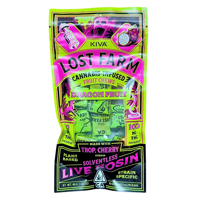 Lost Farm: Live Rosin Fruit Chews - Dragon Fruit (Tropical Cherry)