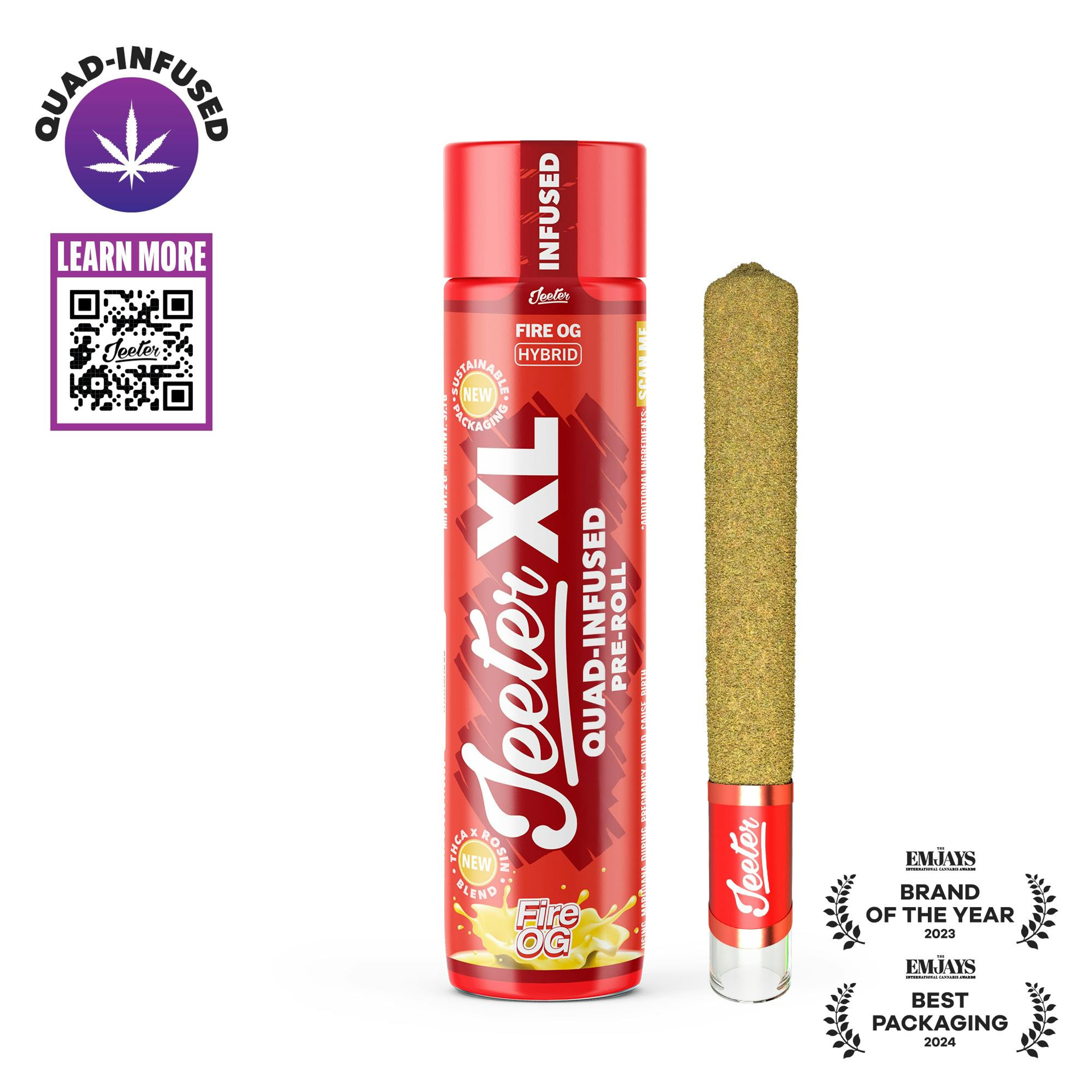 Infused Jeeter XL 2g - Fire OG - Jeeter - - $18 - Pre-Rolls