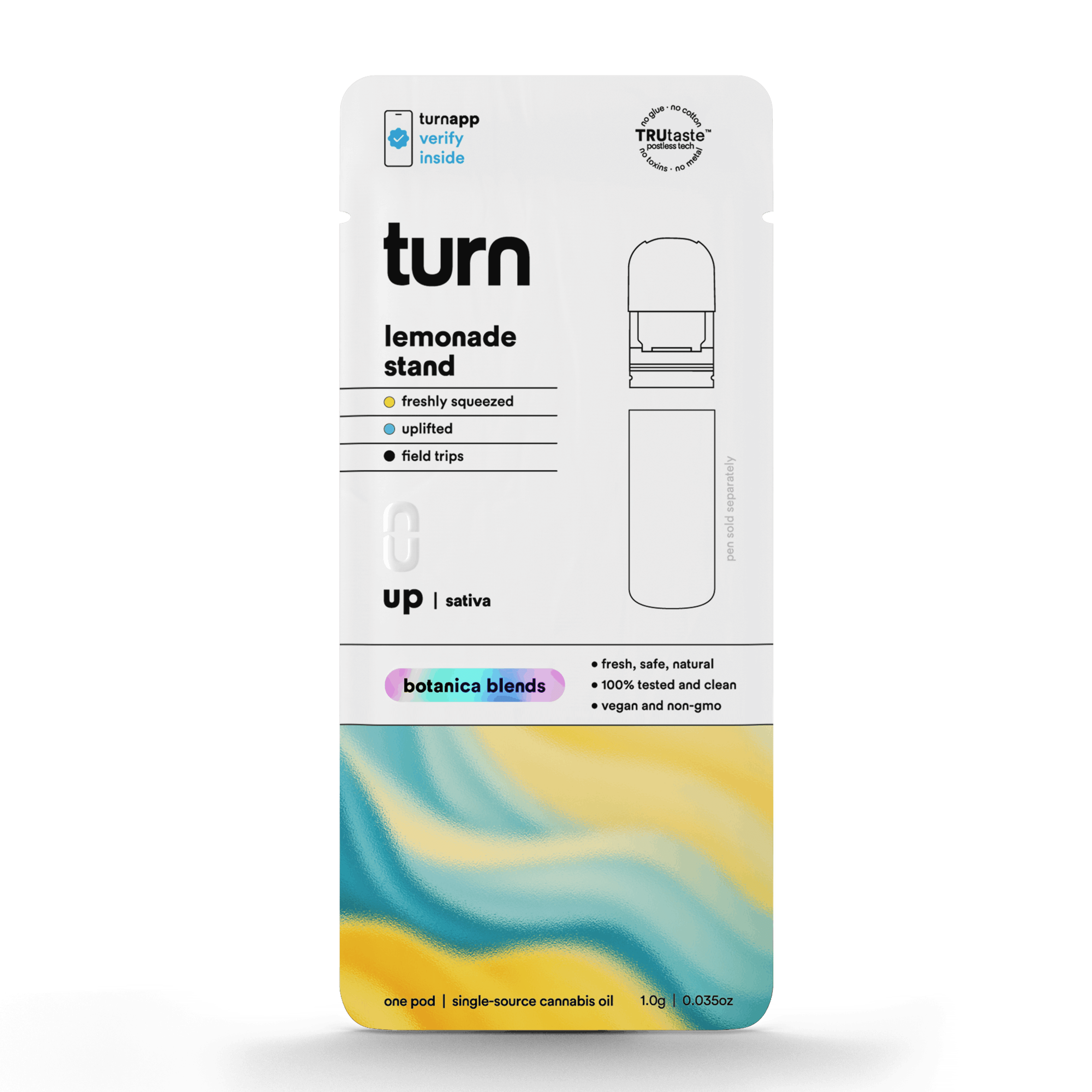 1.0g POD | lemonade stand | botanica blends | up | - Turn - - $35 - Vape Pens