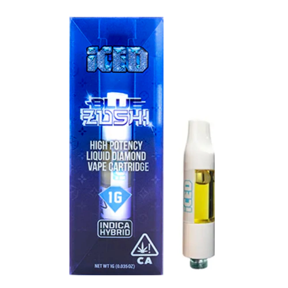 Blue Zushi (I) 1g Vape - Iced - Blue Zushi (I) - $18 - Vape Cartridge