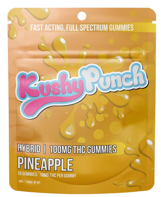 Pineapple 100mg THC Gummies