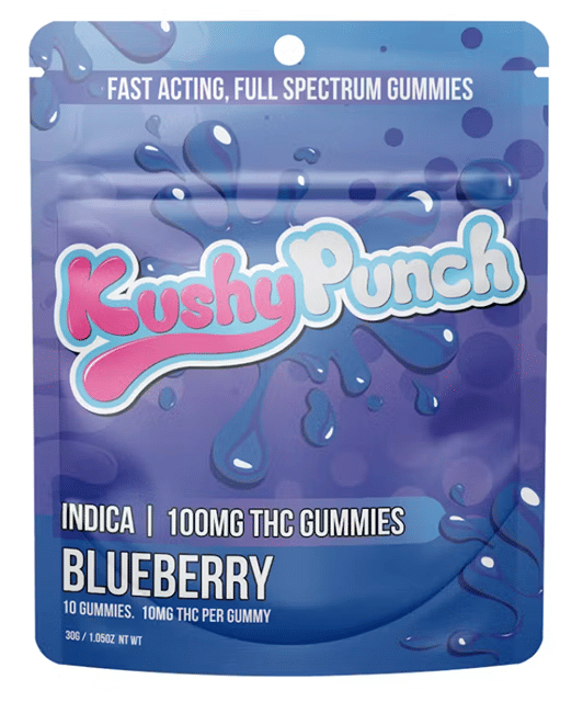 Blueberry 100mg THC Gummies