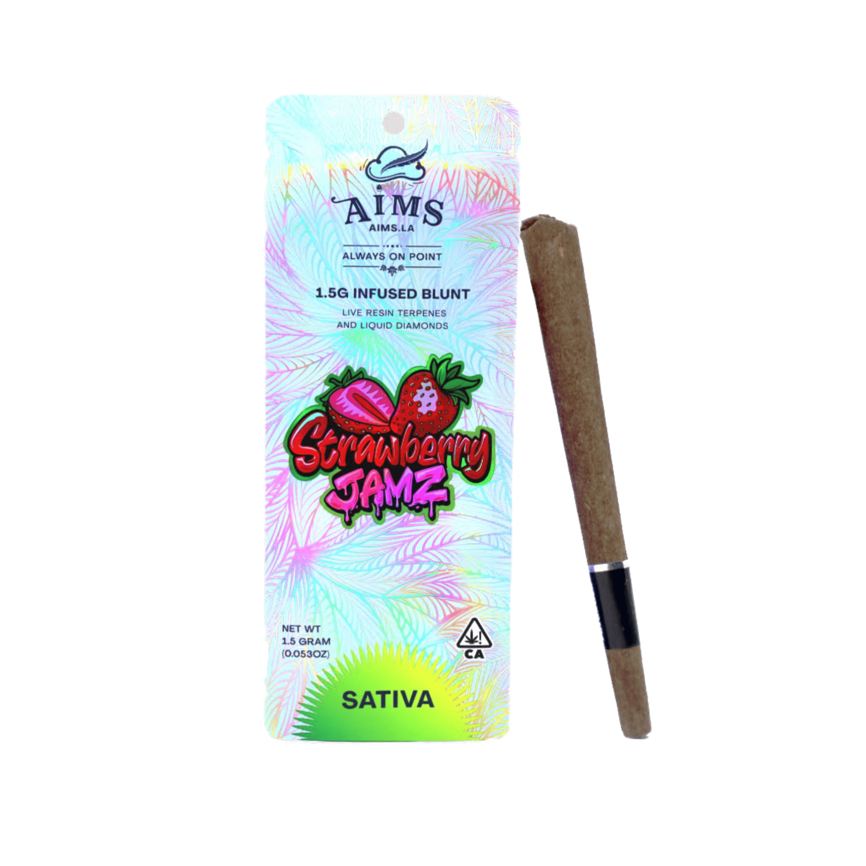 Strawberry Jamz Infused Blunt 1.5g - Aims Horticulture -  - $20 - Infused Pre-Rolls