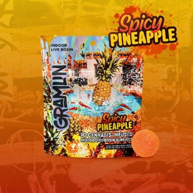 Spicy Pineapple Sativa 100mg - Gramlin -  - $10.80 - Edibles