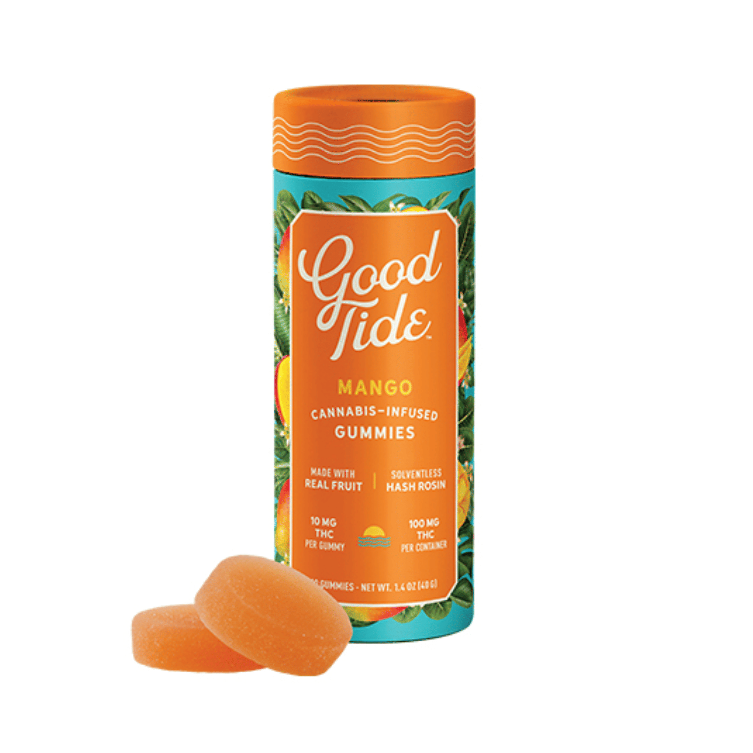 Mango Solventless Hash Rosin Gummies | Mellow - Good Tide -  - $18 - Edibles