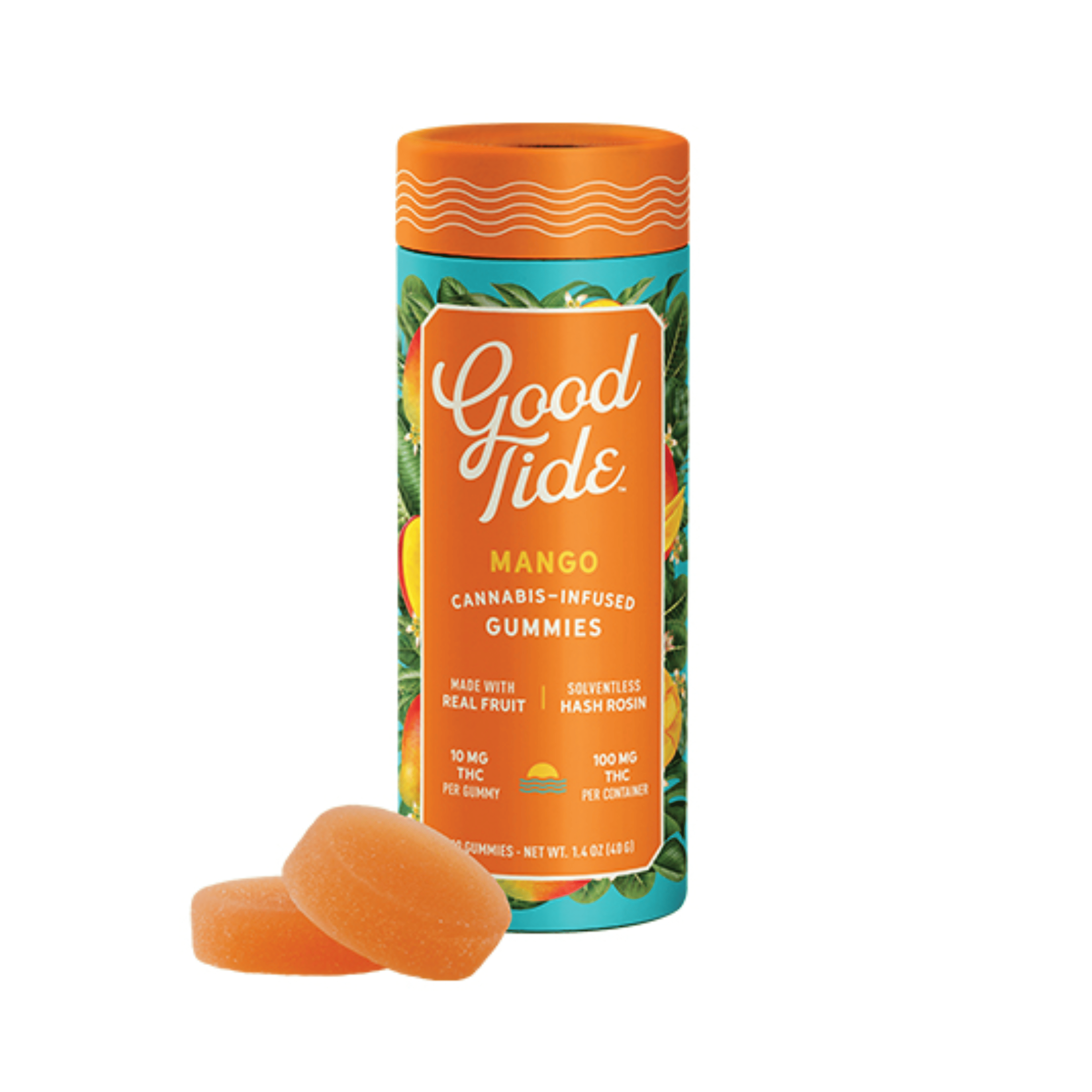 Mango Solventless Hash Rosin Gummies | Mellow - Good Tide - - $18 - Edibles