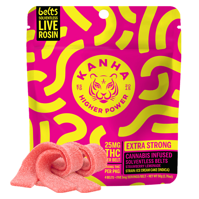 Strawberry Lemonade Rosin Belts 100mg