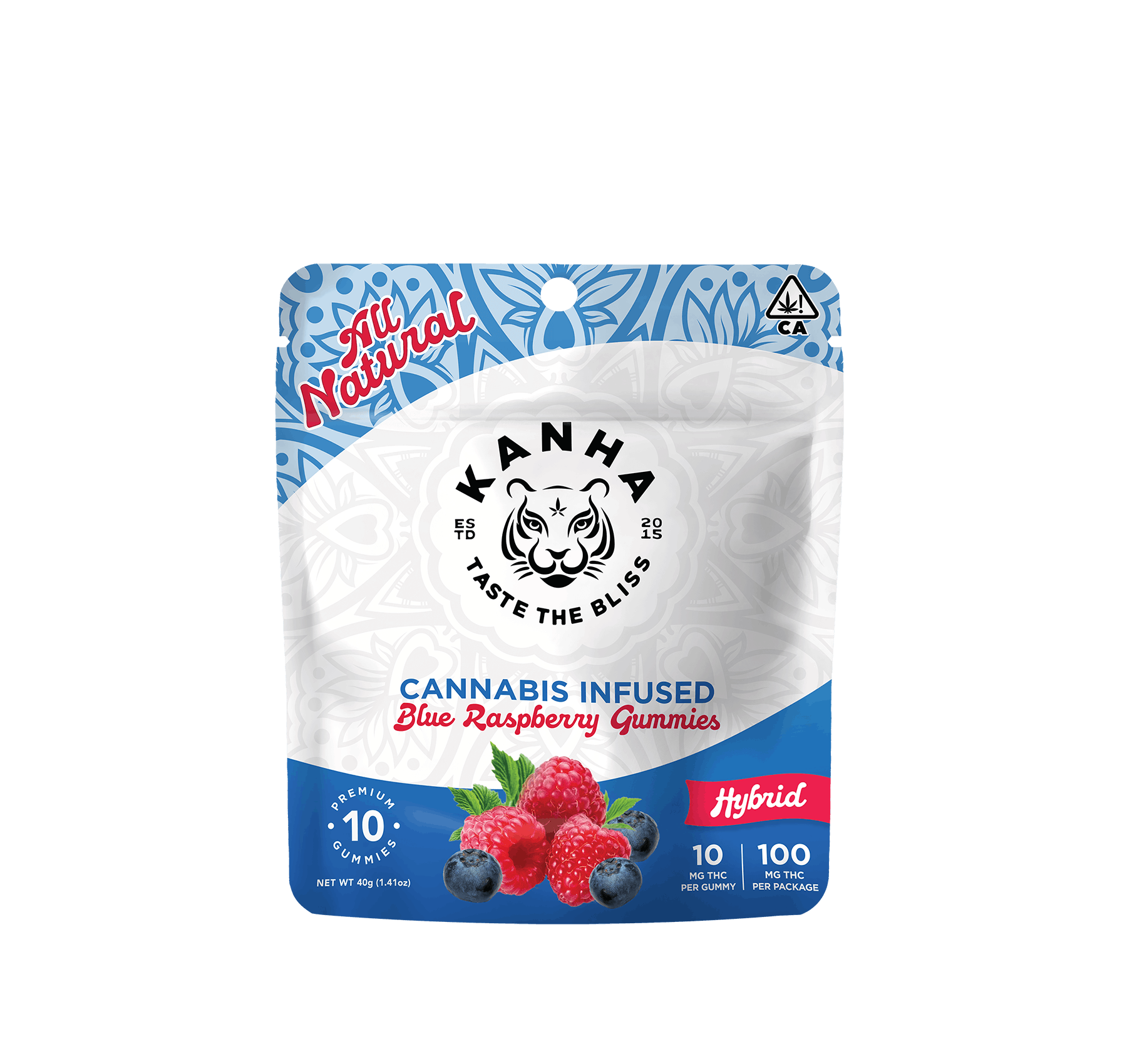 Blue Raspberry 100mg - Kanha - null - $15 - Edible