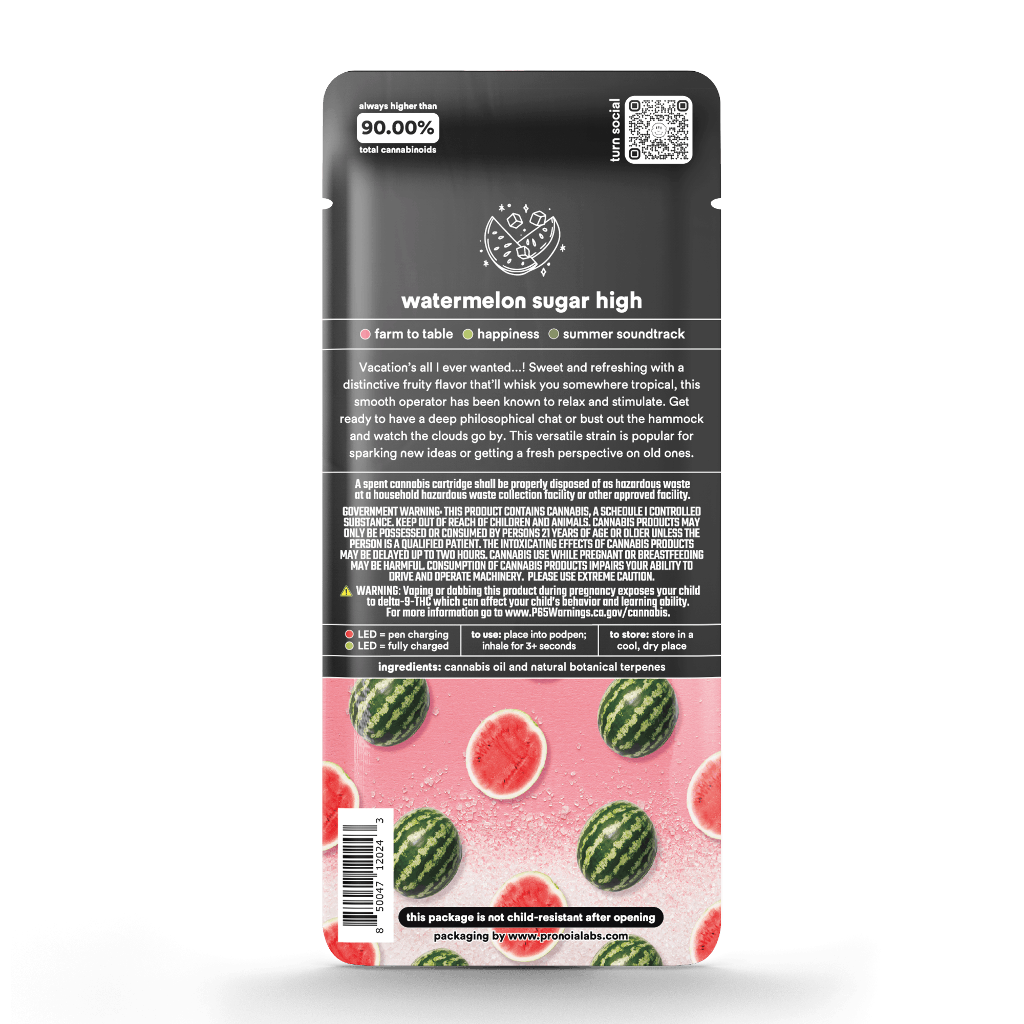 1.0g pod | watermelon sugar high | botanica blends | down | - Turn - 1.0g pod | watermelon sugar high Turn - $35 - Vape Pens