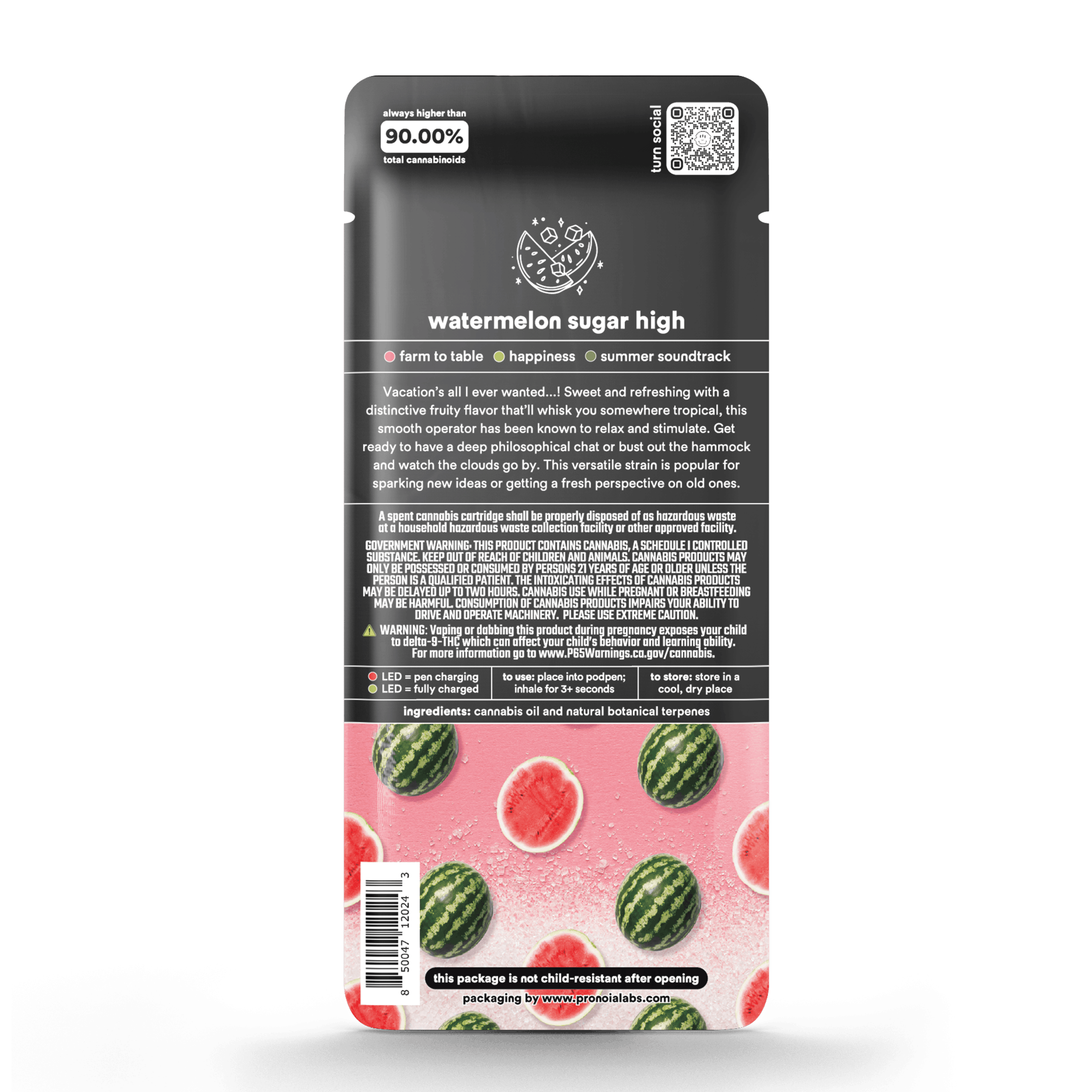 1.0g pod | watermelon sugar high | botanica blends | down | - Turn - 1.0g pod | watermelon sugar high Turn - $35 - Vape Pens