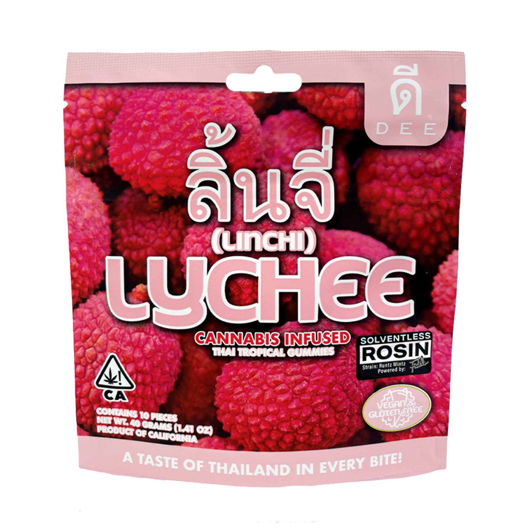 Lychee (H) Gummies - Dee Thai - Lychee (H) - $14 - Edibles