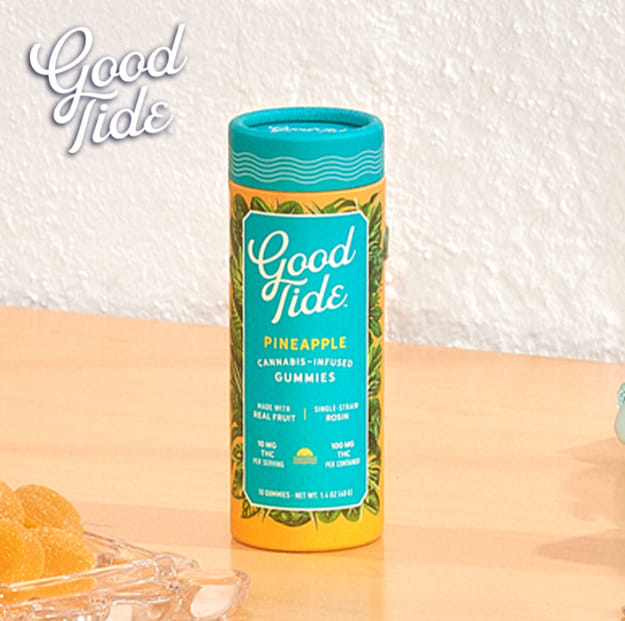 Good Tide - Pineapple - Rosin Gummies - 100mg THC - Good Tide - PINEAPPLE - $14.99 - Edibles