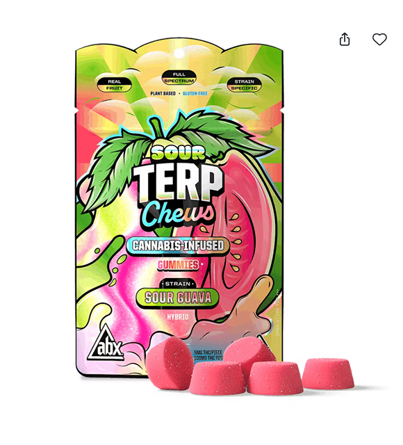 Sour Guava Terp Chews - 100mg