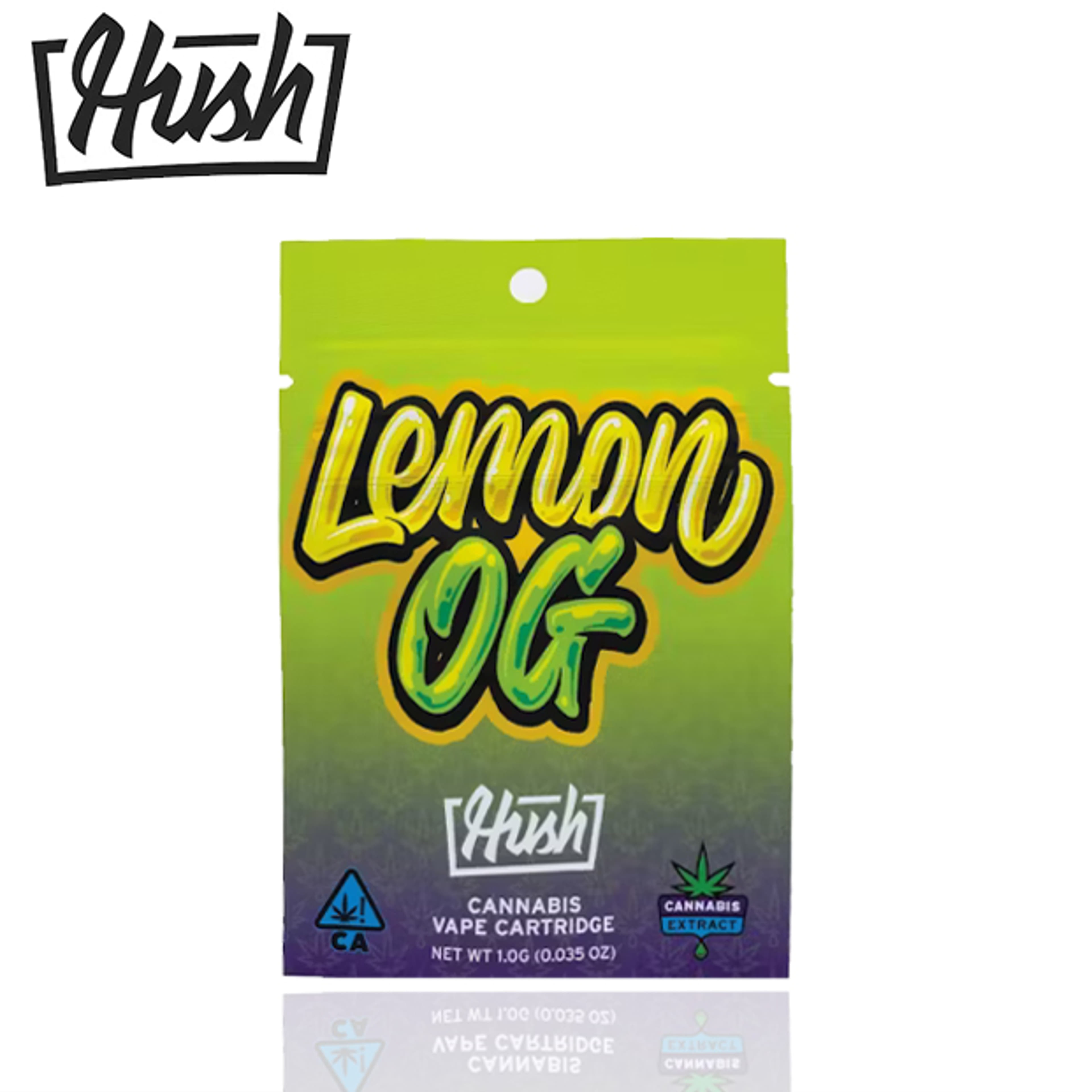 Hush - Lemon OG - 1g - Hush - - $12.99 - 510 Cartridges
