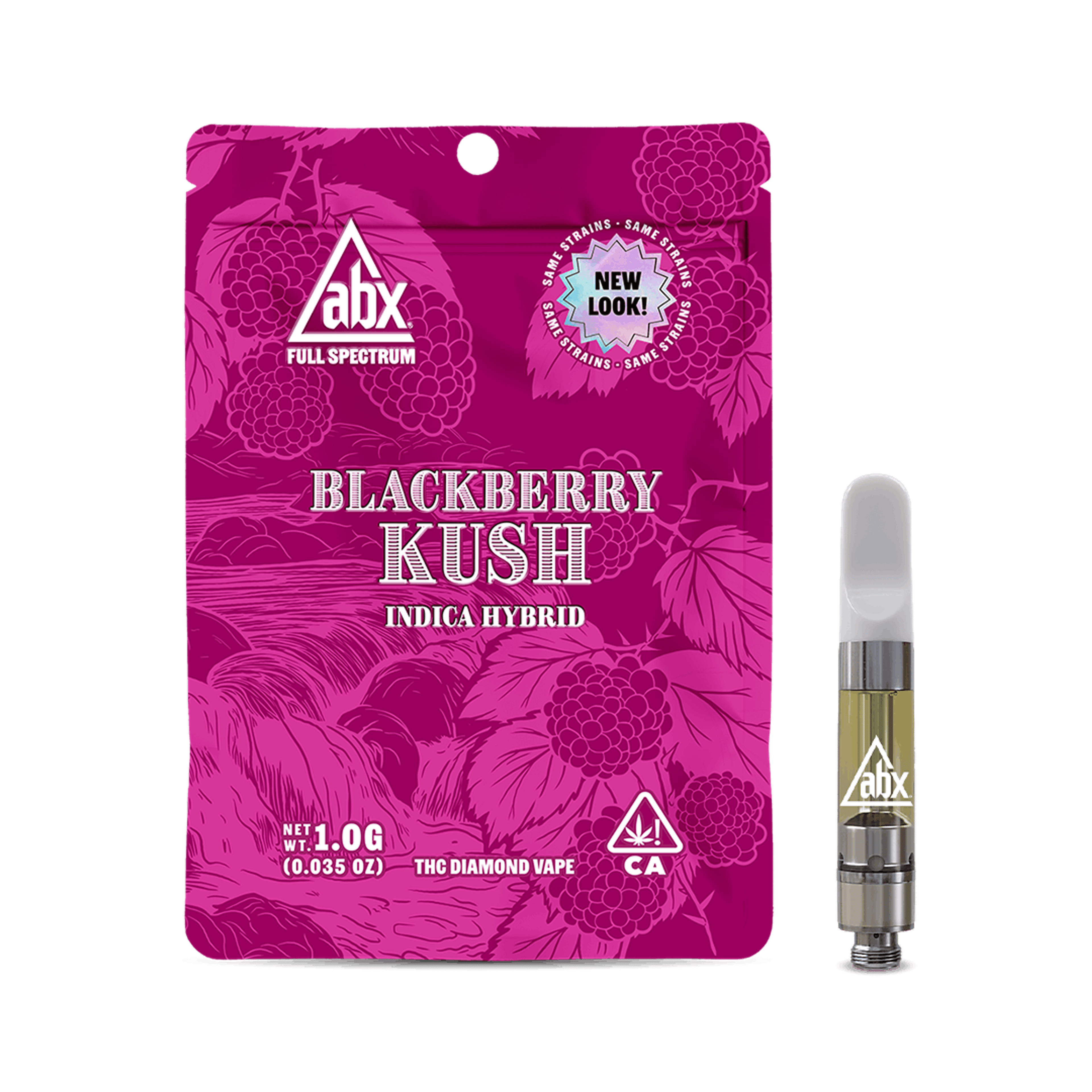 Blackberry Kush 1g Full Spectrum Cartridge - Absolute Extracts (ABX) - Full Gram In Dom - $35 - 510 Cartridges