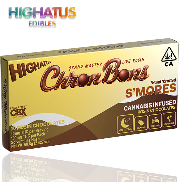 Chron Bons - S'mores Rosin Chocolate - 100mg - Highatus -  - $21.99 - Edibles