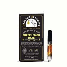 Super Lemon Daze Live Resin Vape Cart 1g - Oakland Extracts -  - $22 - Vapes