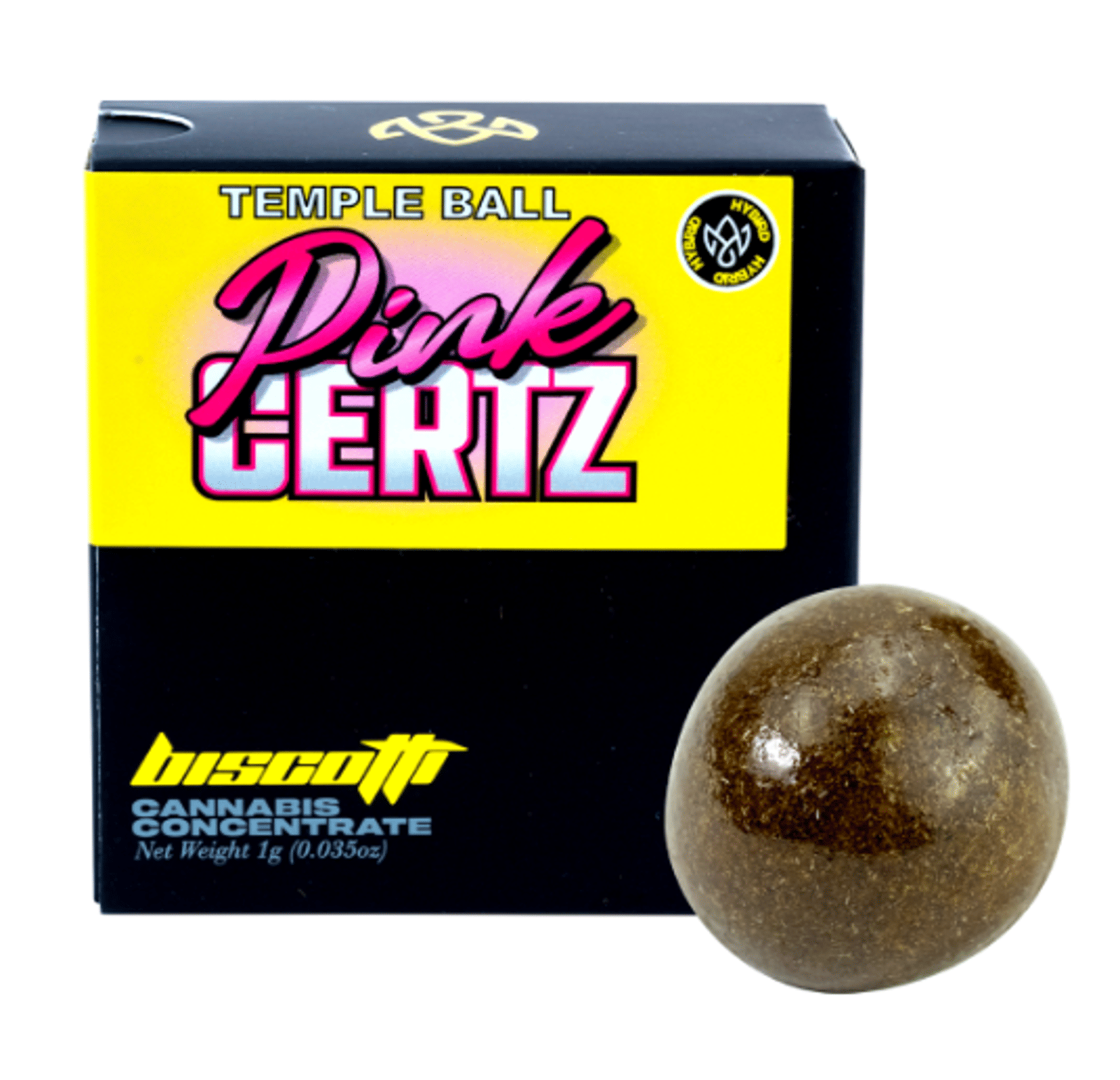 PINK CERTZ TEMPLE BALL - BISCOTTI -  - $21.50 - Concentrates