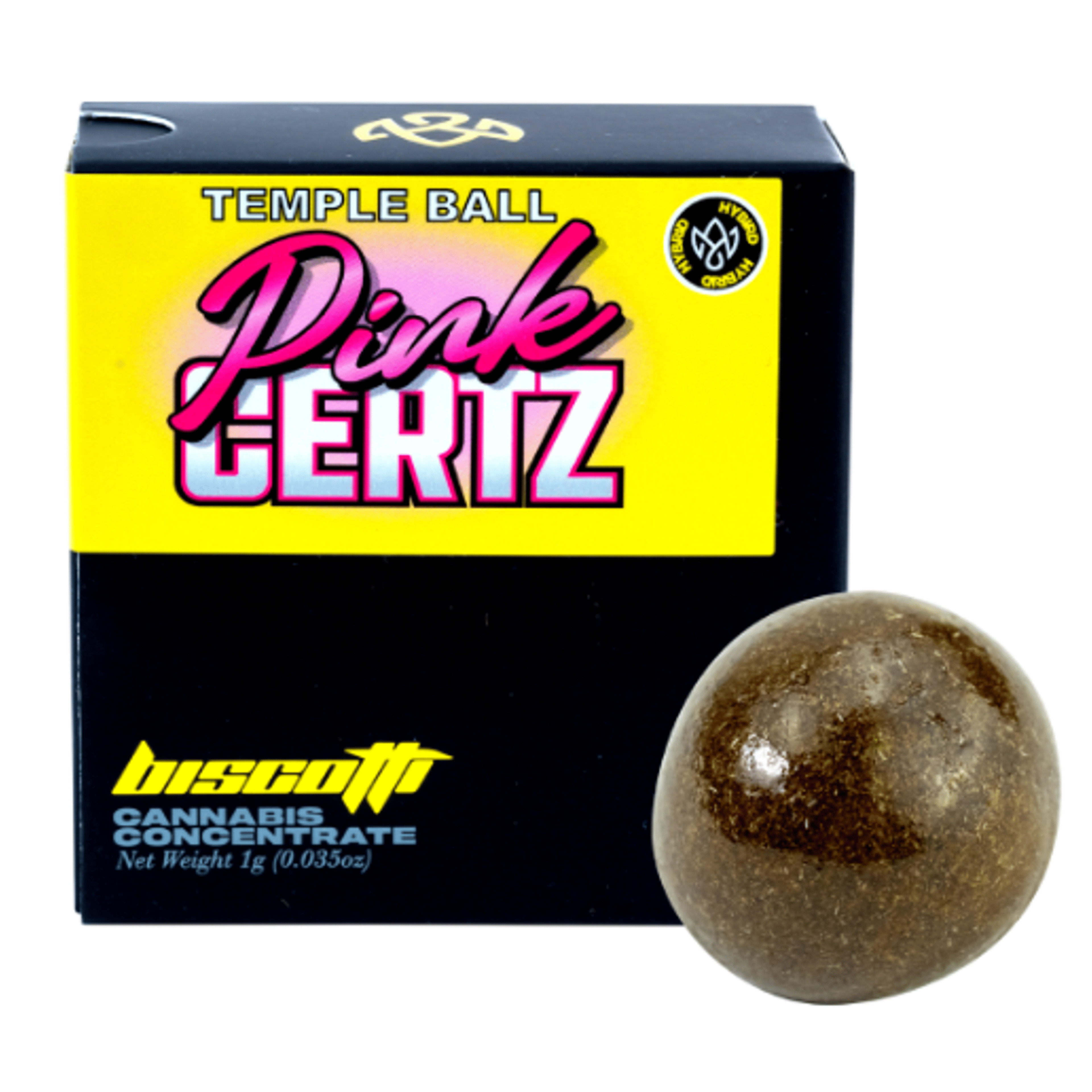 PINK CERTZ TEMPLE BALL - BISCOTTI - - $21.50 - Concentrates