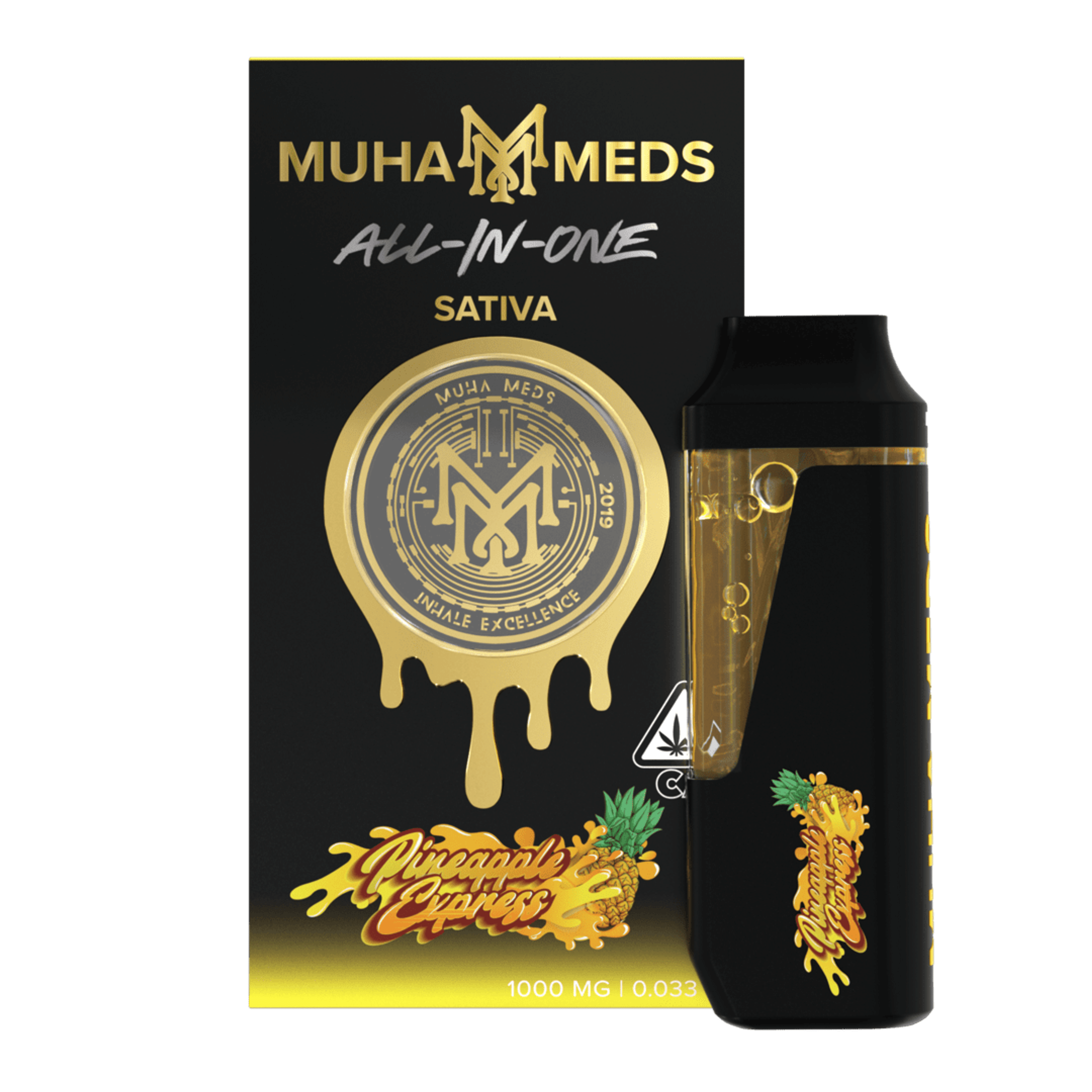 PINEAPPLE EXPRESS 1G AIO - MUHA MEDS - - $21.75 - Vape