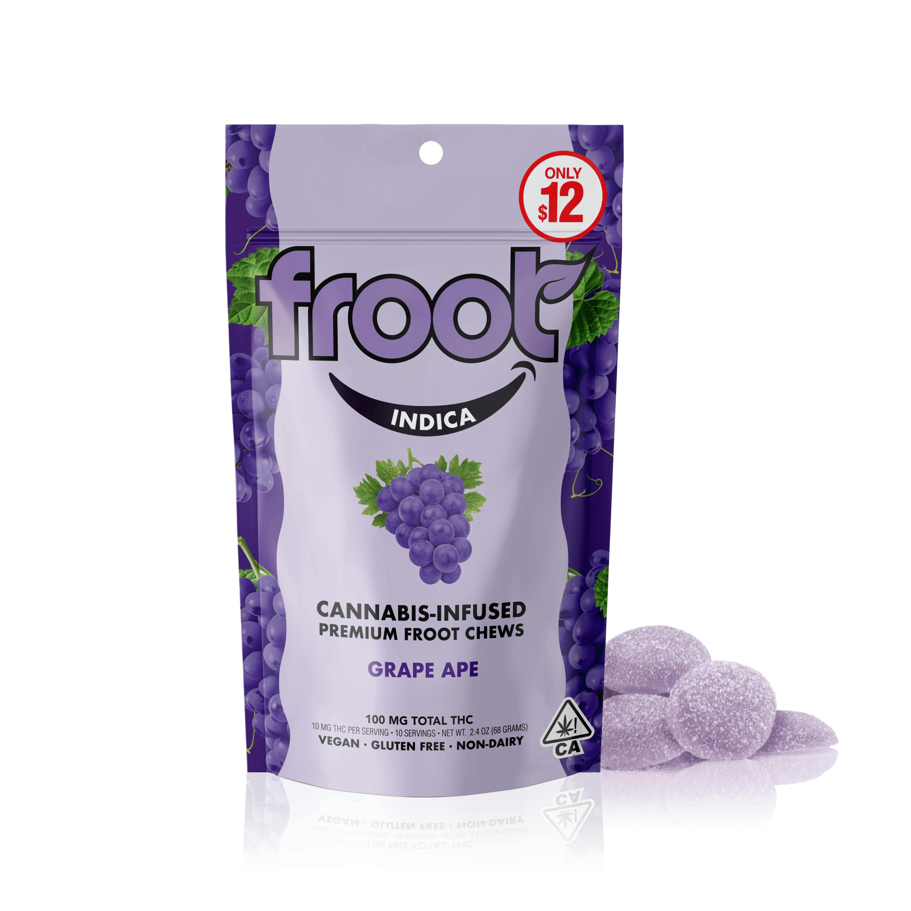 Grape Ape Gummies - 100mg - Froot -  - $12 - Edibles