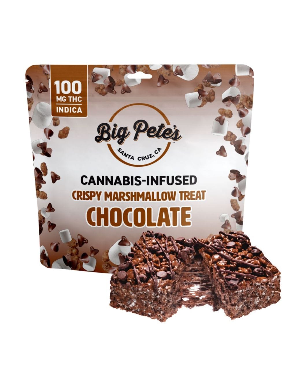 Chocolate Crispy | Marshmallow Treat [100mg] - Big Pete's -  - $18 - Edibles